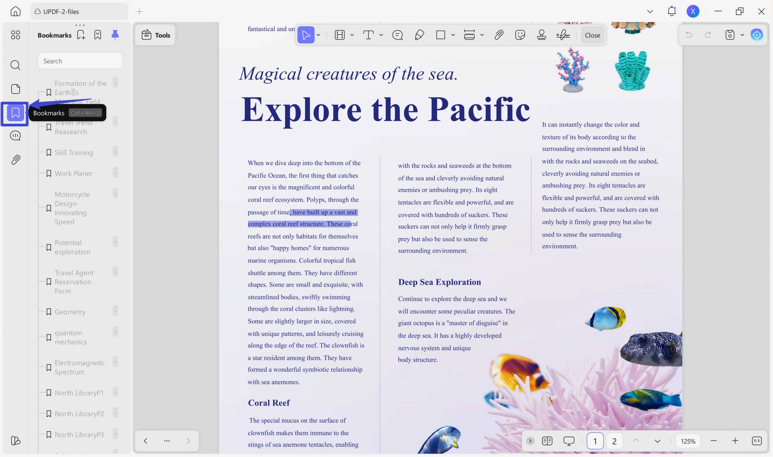 bookmark pdf updf