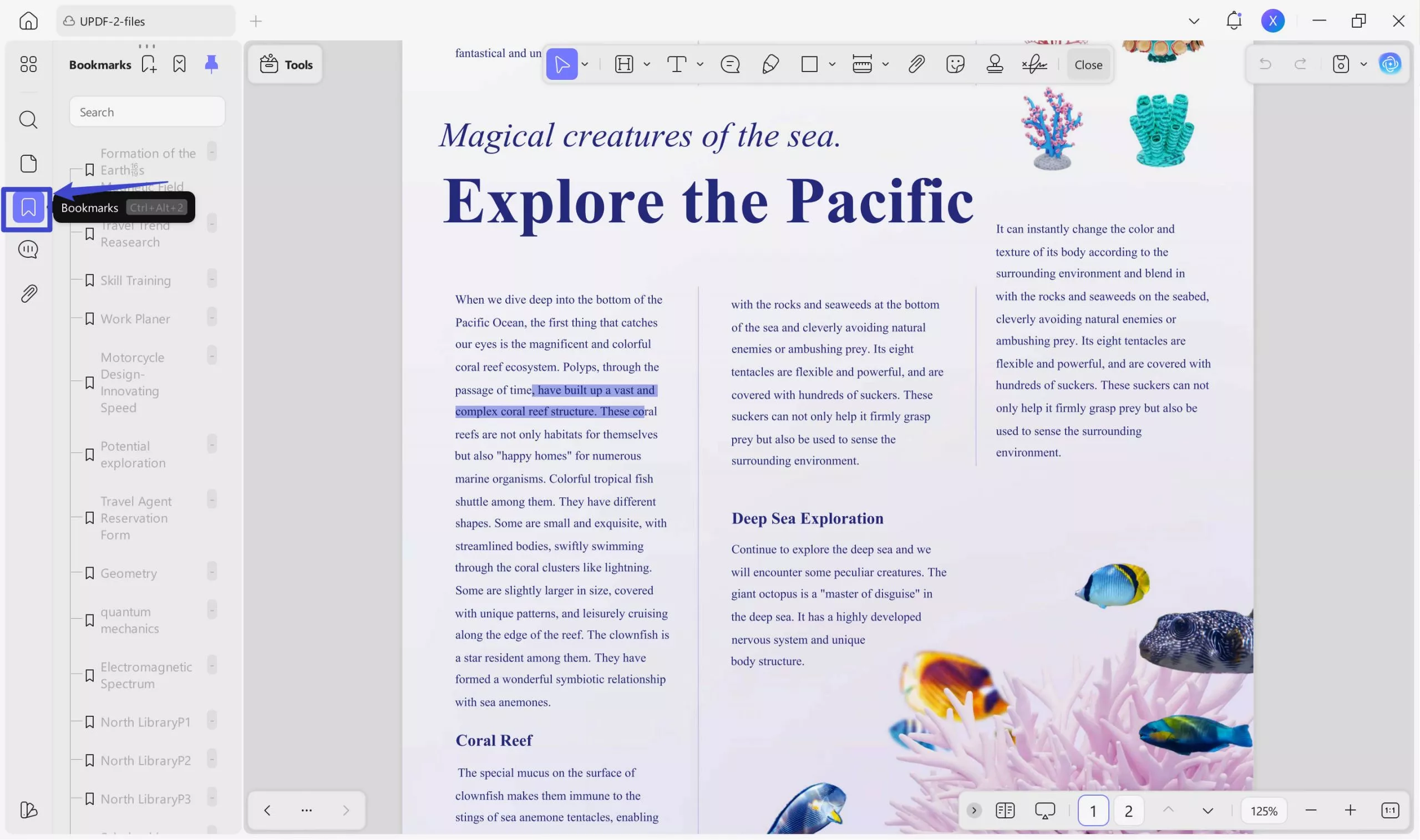 bookmark pdf updf