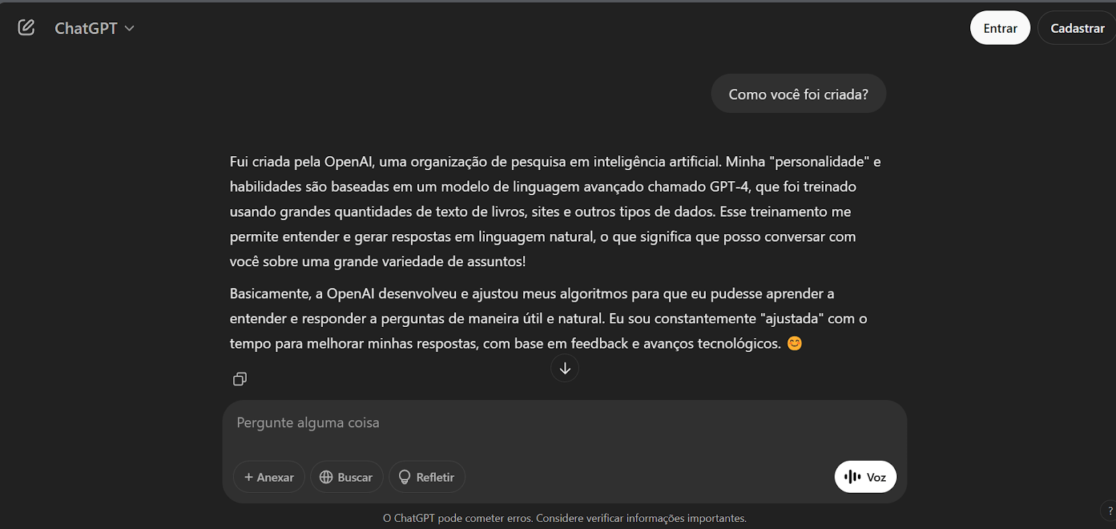 o chatgpt é uma plataforma de ia popular usada