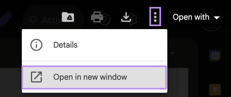 click open in new window chrome
