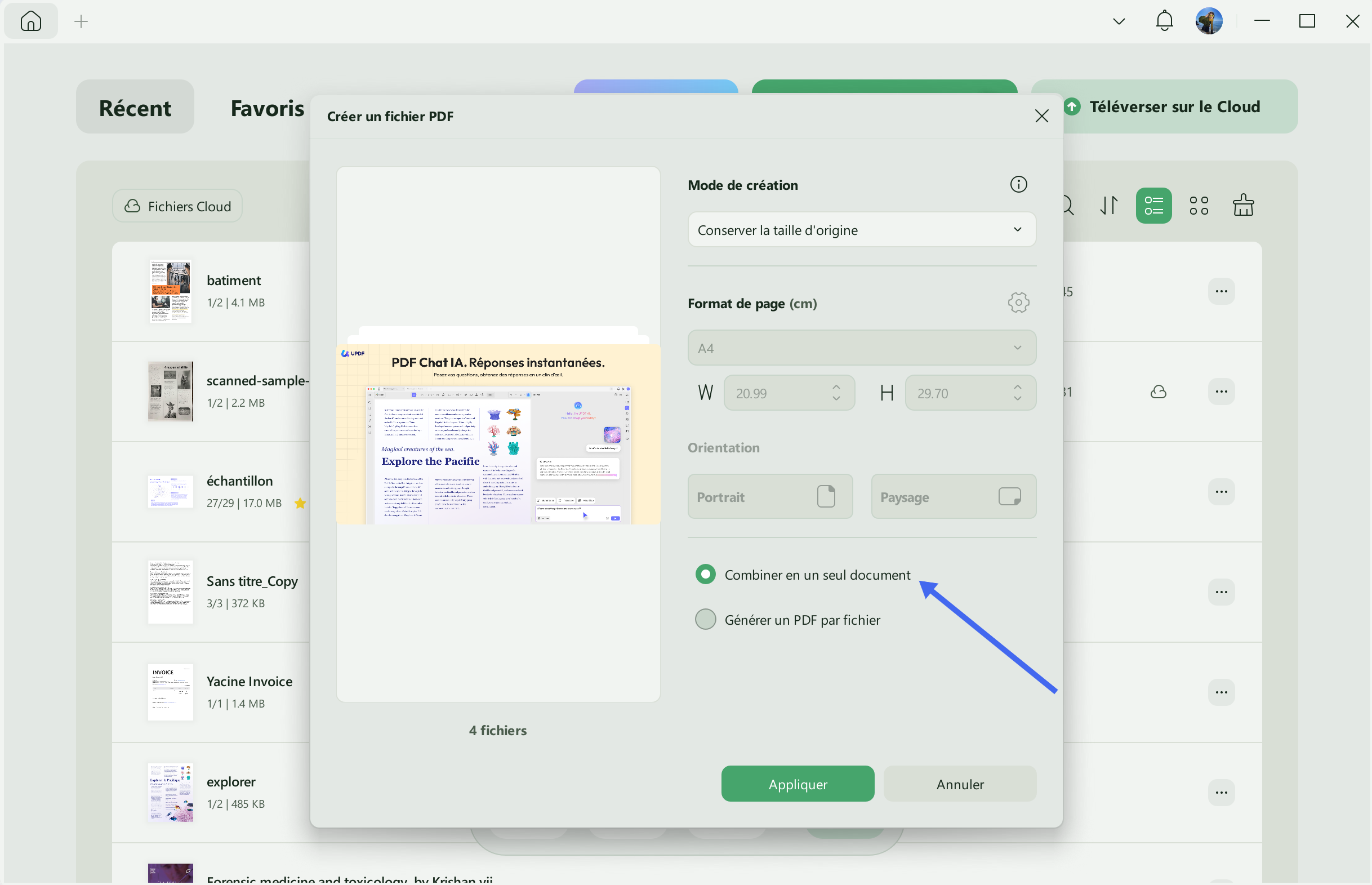 convertir plusieurs fichiers en pdf