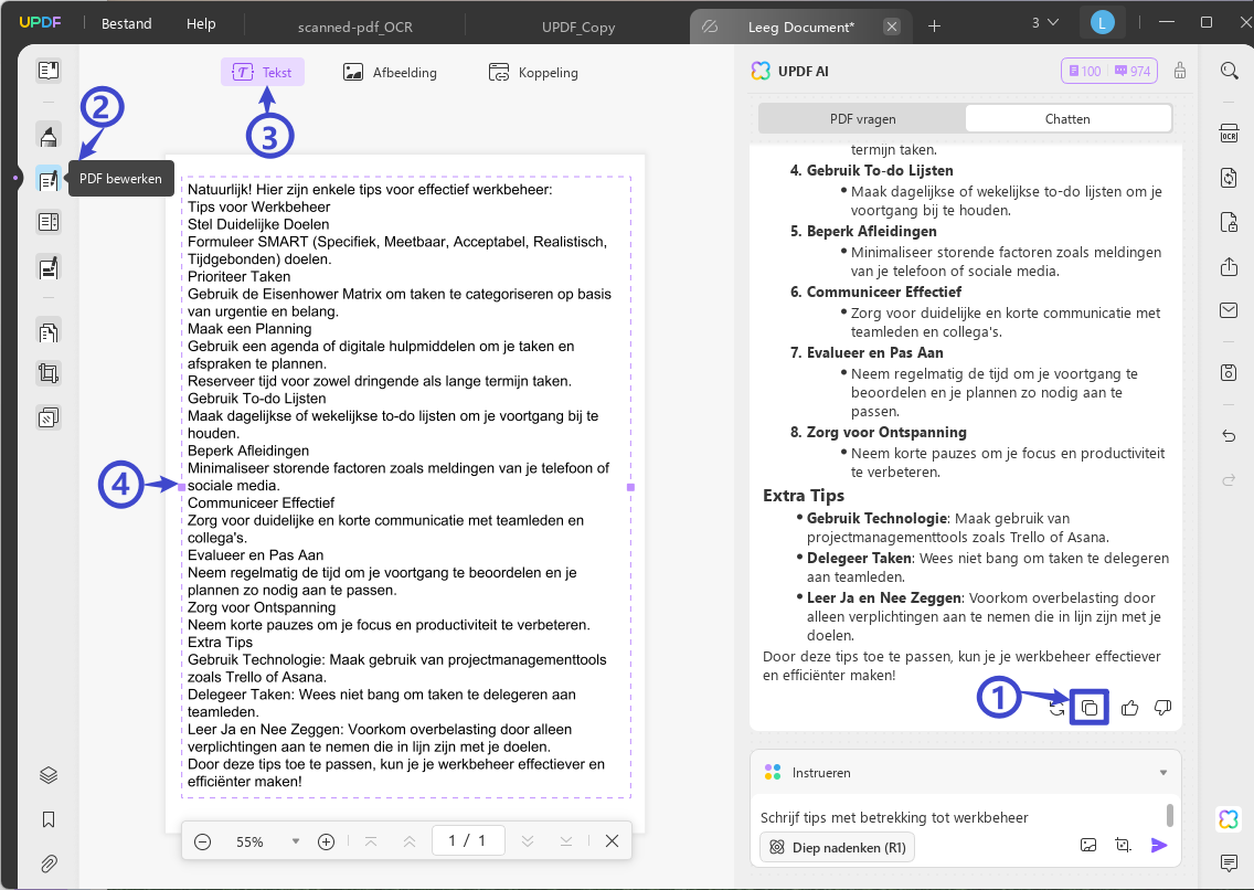 ai pdf maker copy content