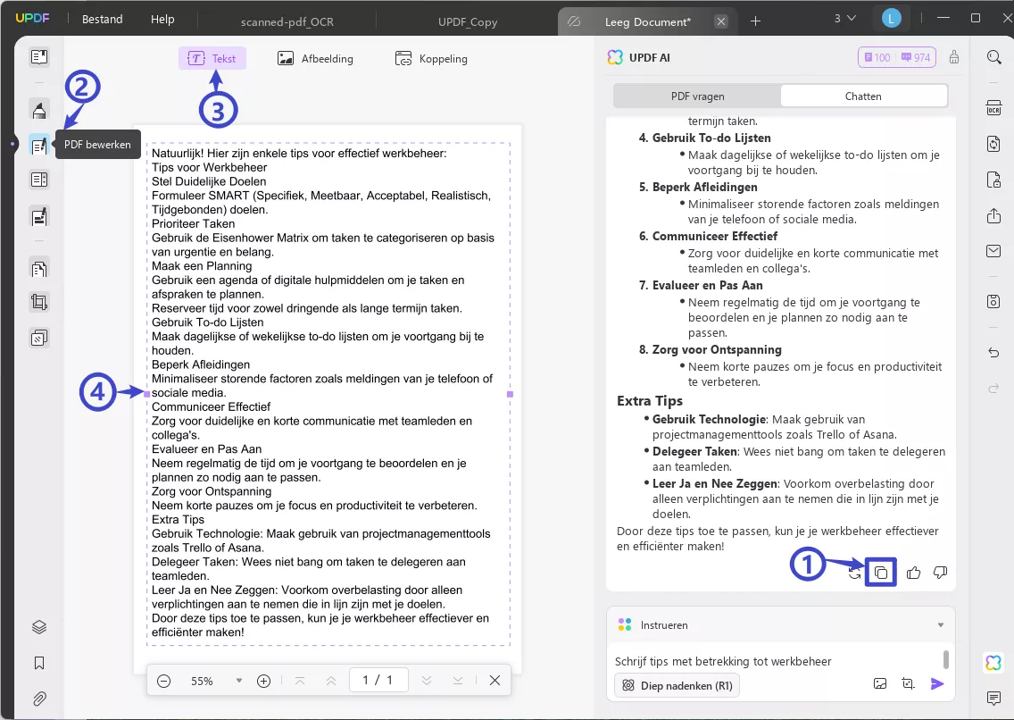 ai pdf maker copy content