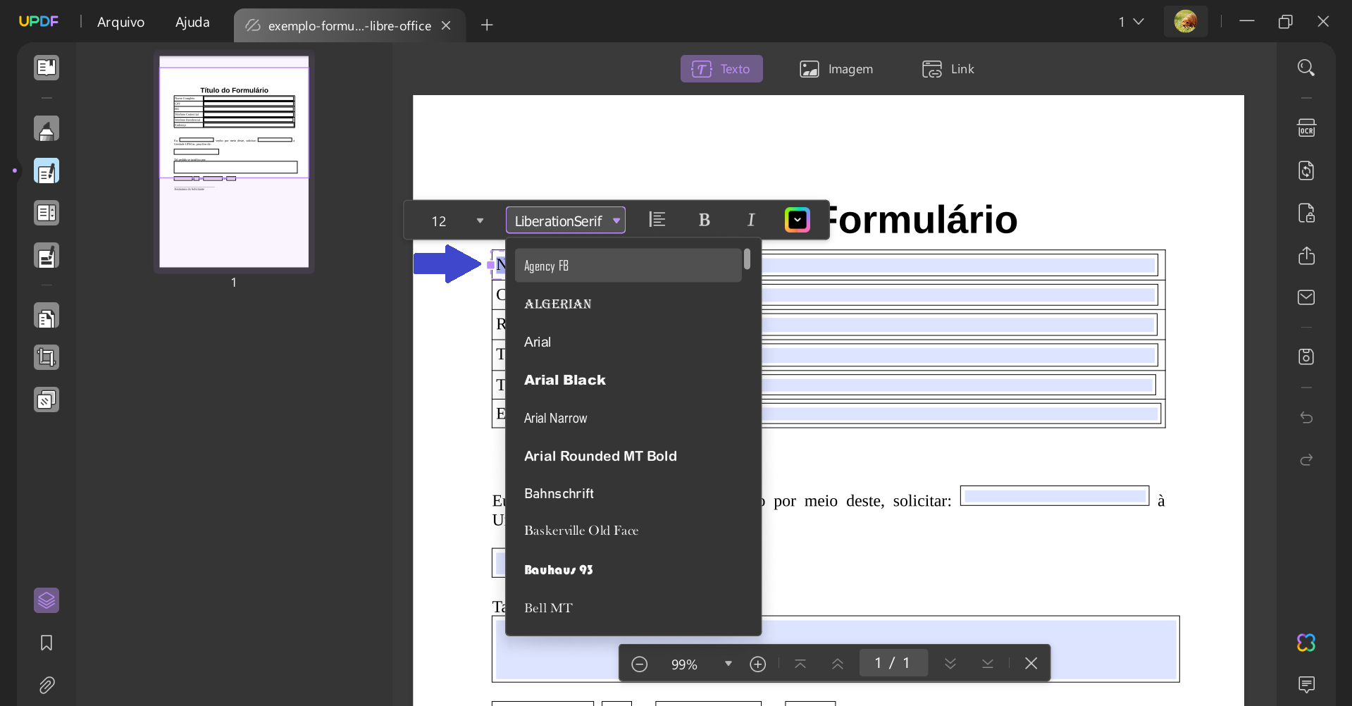 Edição de PDF