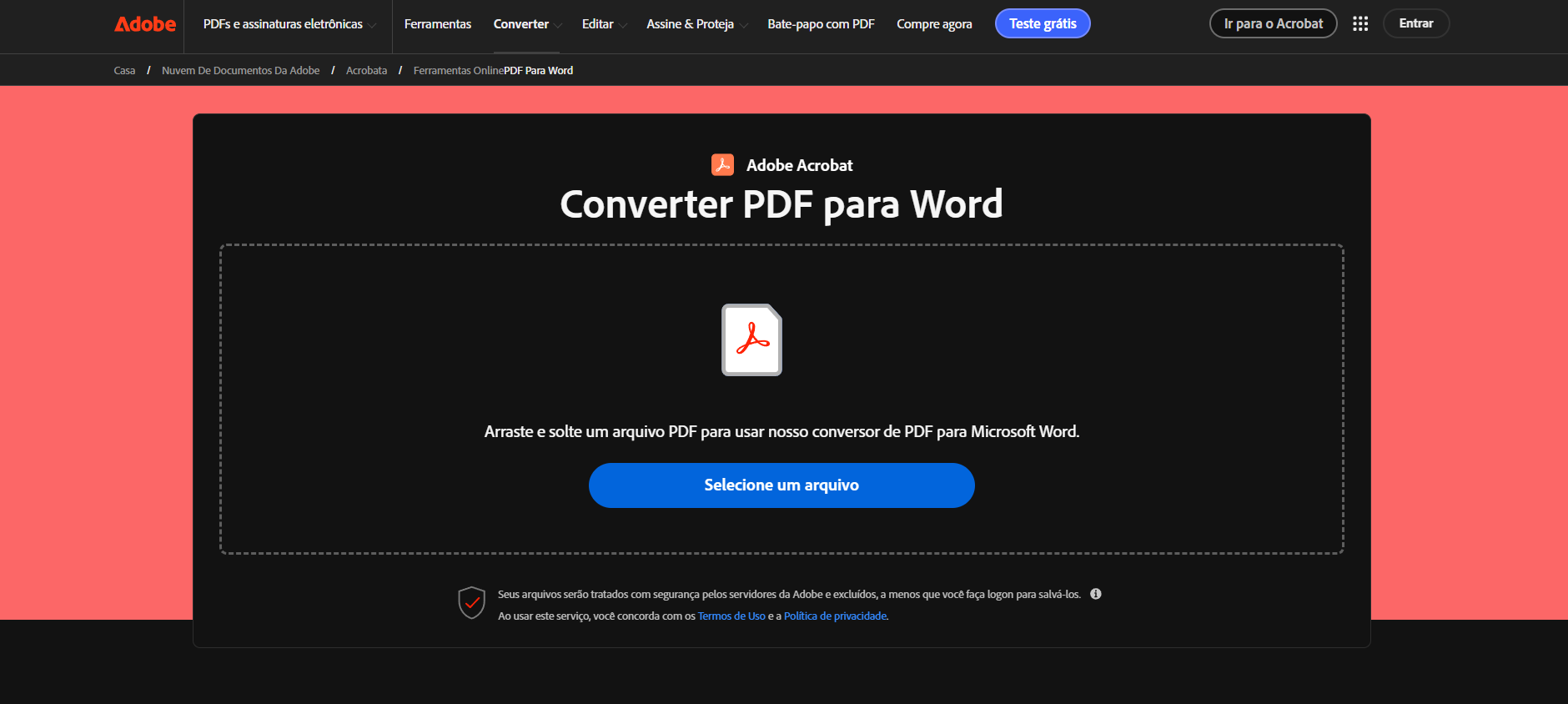 Converter PDF para Word 