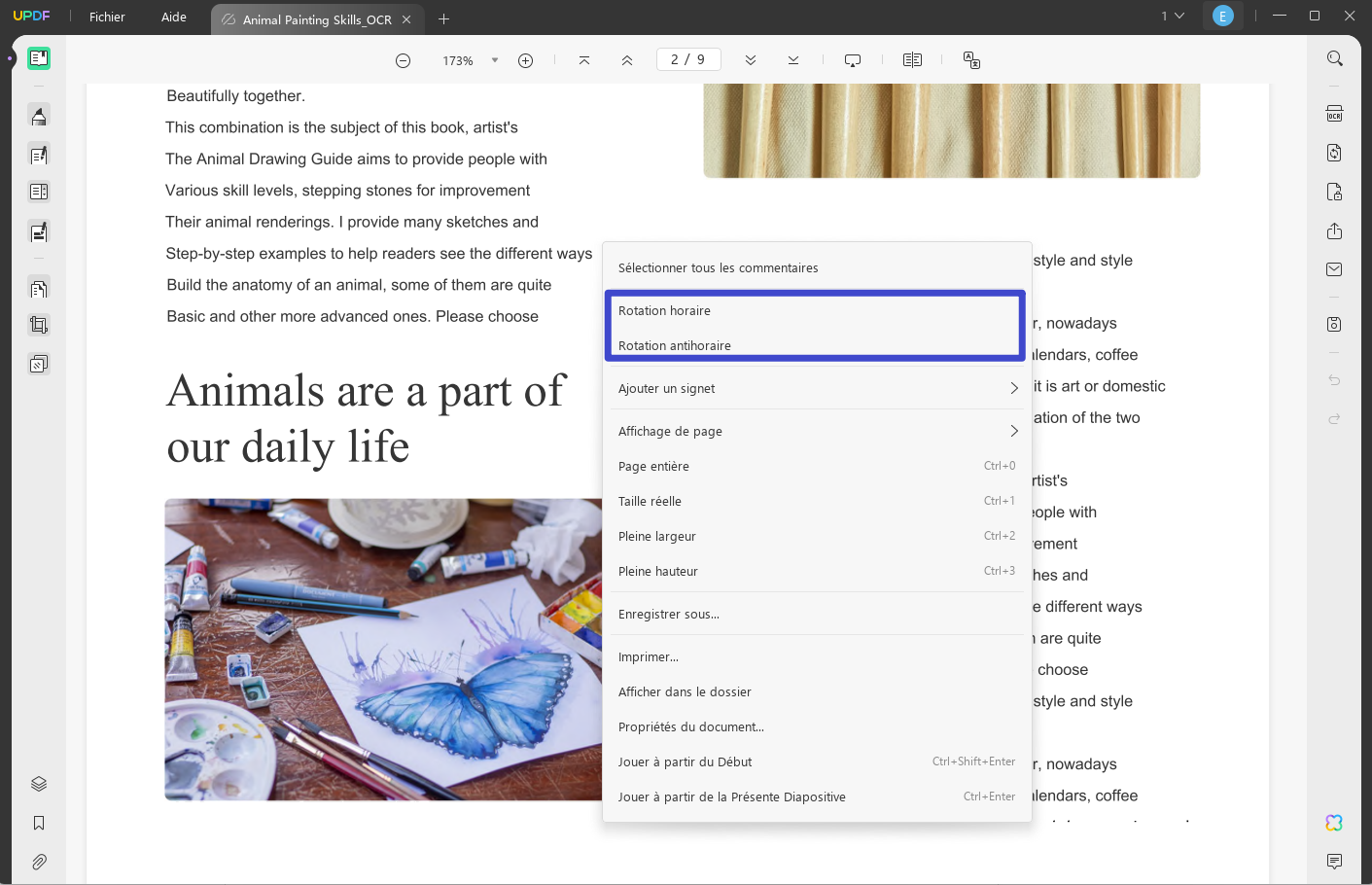 pivoter page pdf