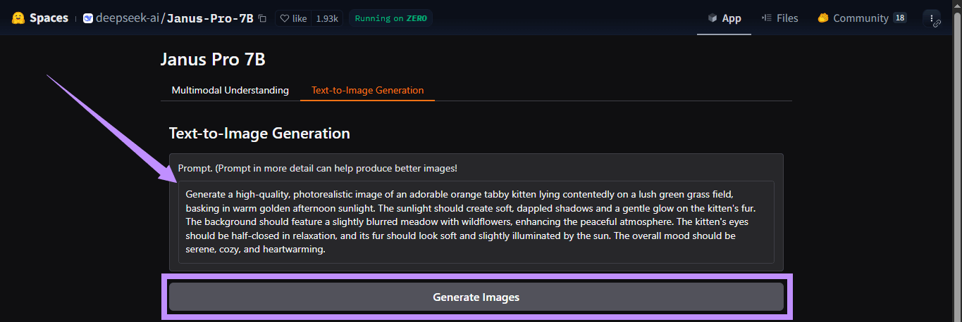 generate images with deepseek