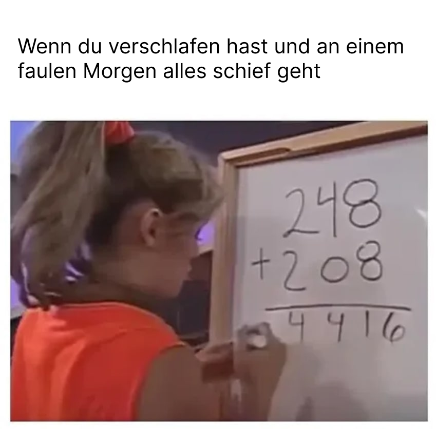 Schlafmangel meme