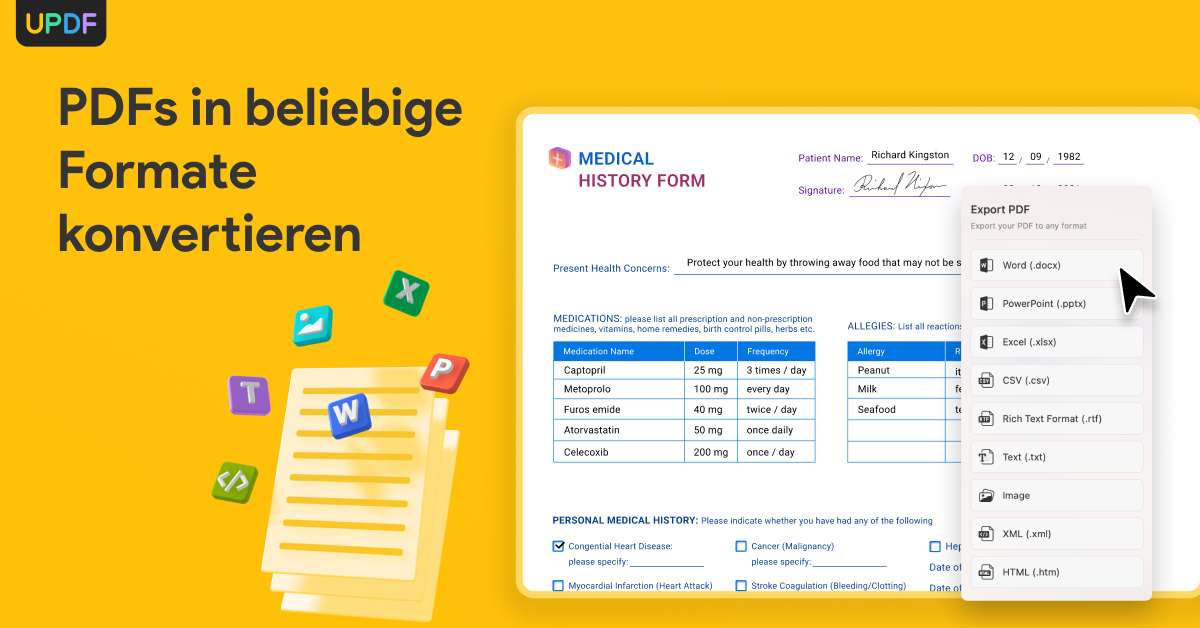 Konvertierung von PDF-Dateien