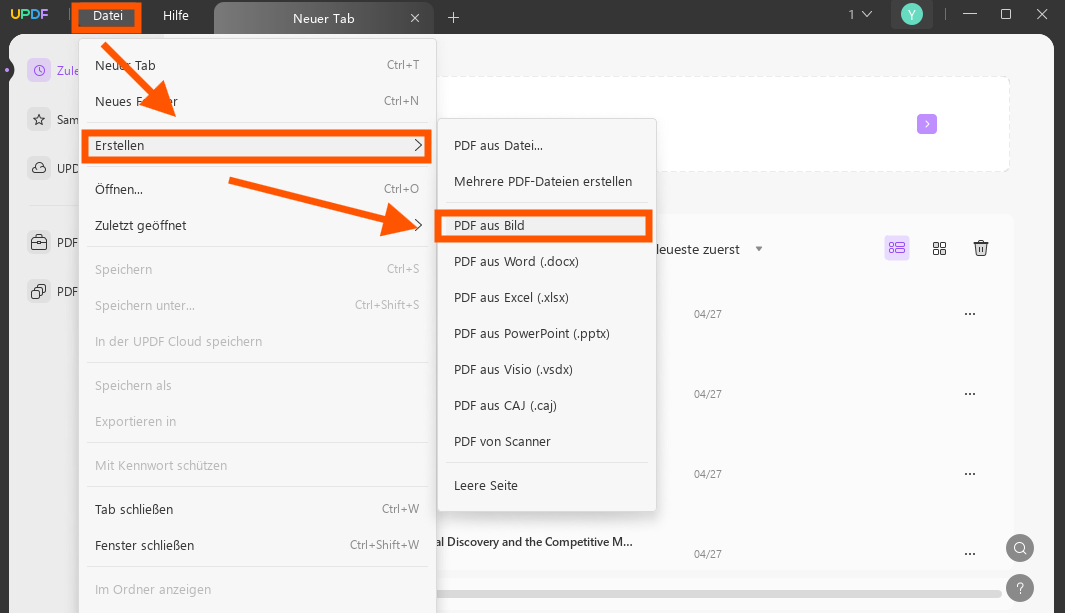 WhatsApp-Bild in PDF umwandeln
