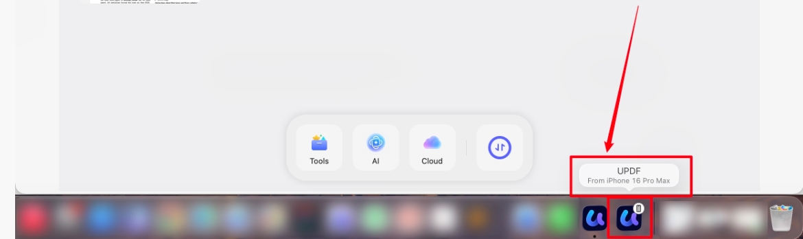 Dokumente über Handoff auf iOS empfangen