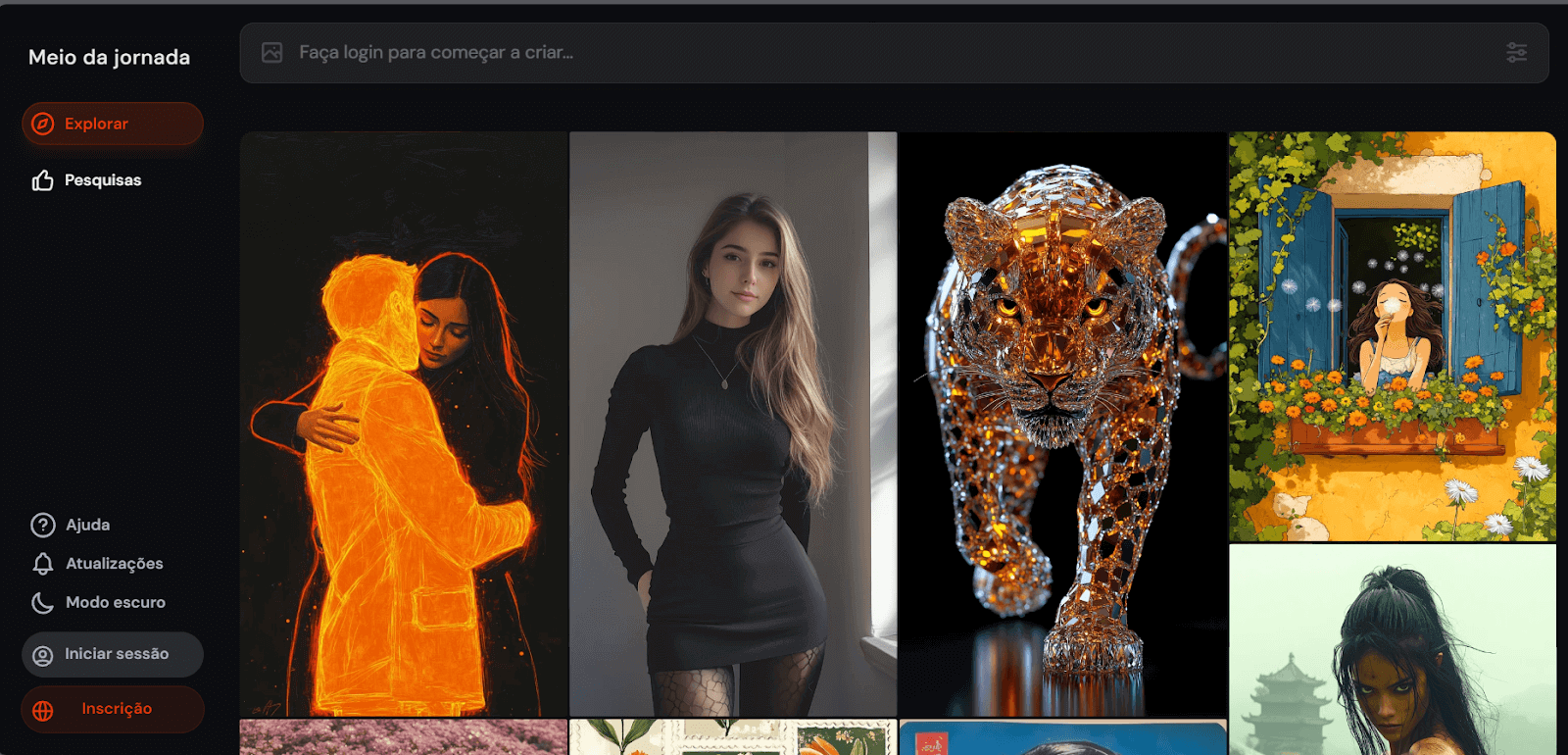 midjourney é um poderoso gerador de imagens de ia