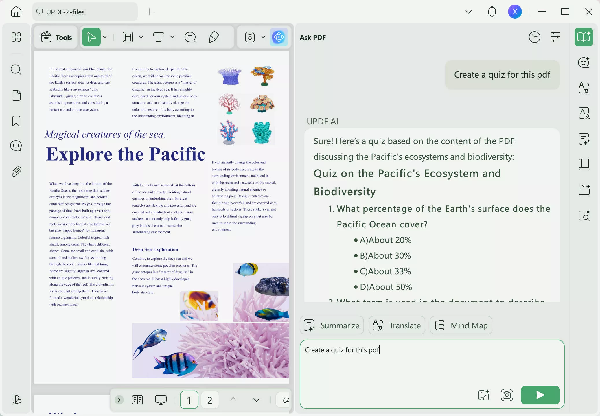 ask to create quiz