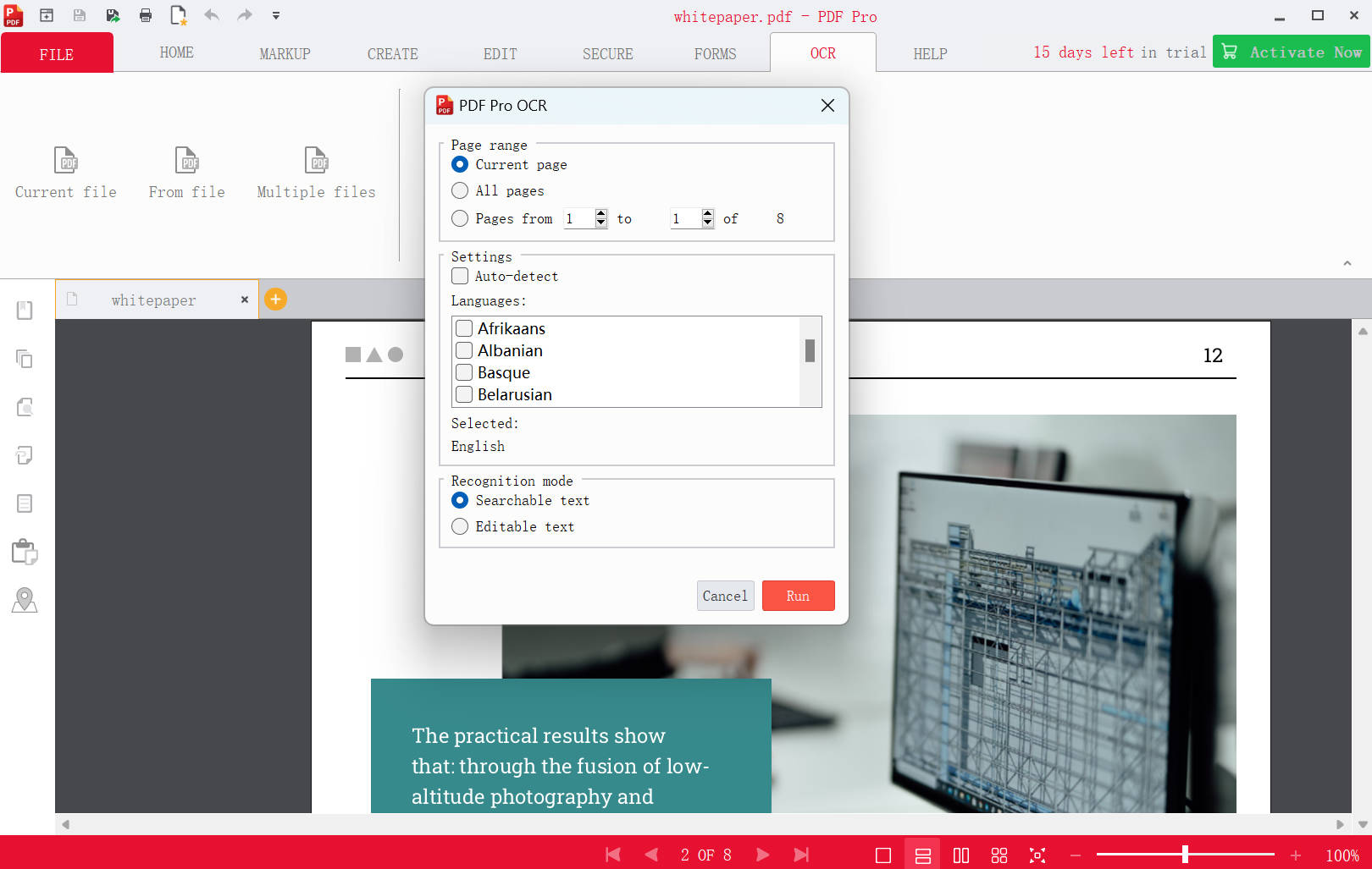 scan and ocr pdf pro