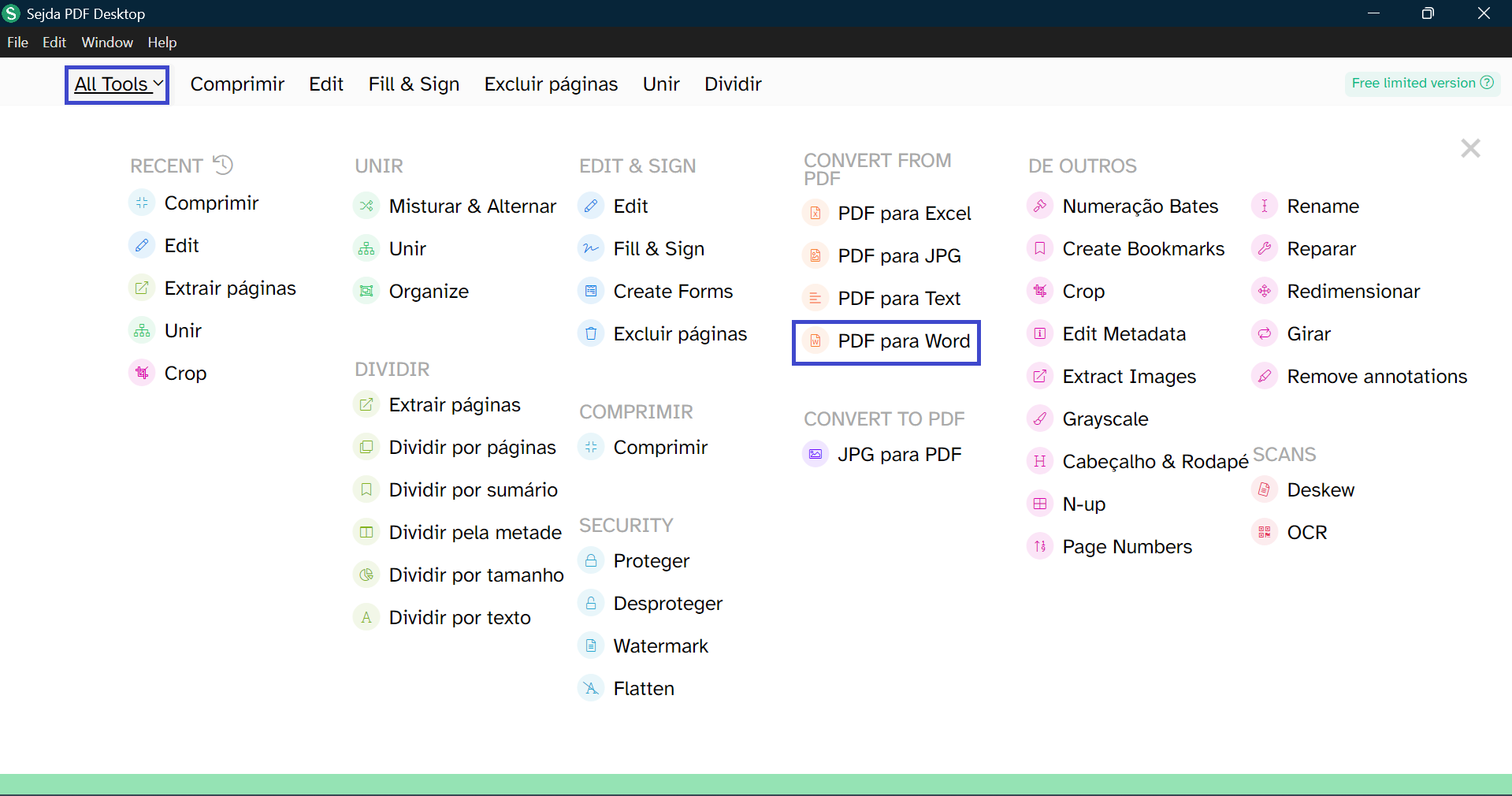 Converter PDF para Word