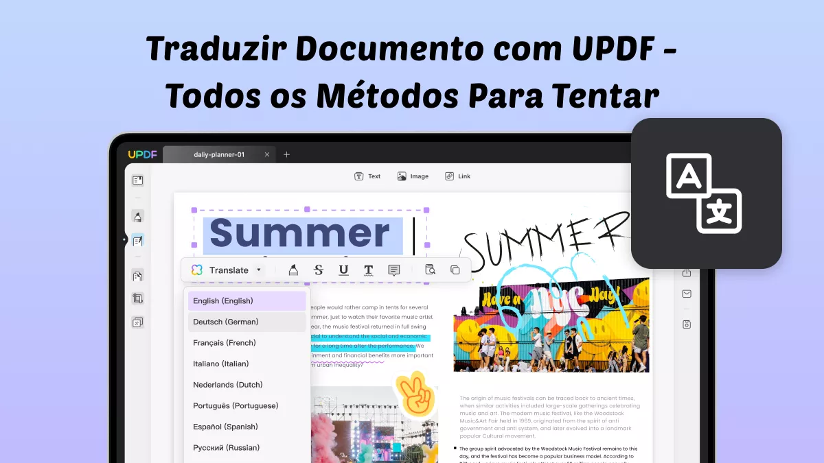 Traduzir Documento com UPDF - Todos os Métodos Para Tentar!