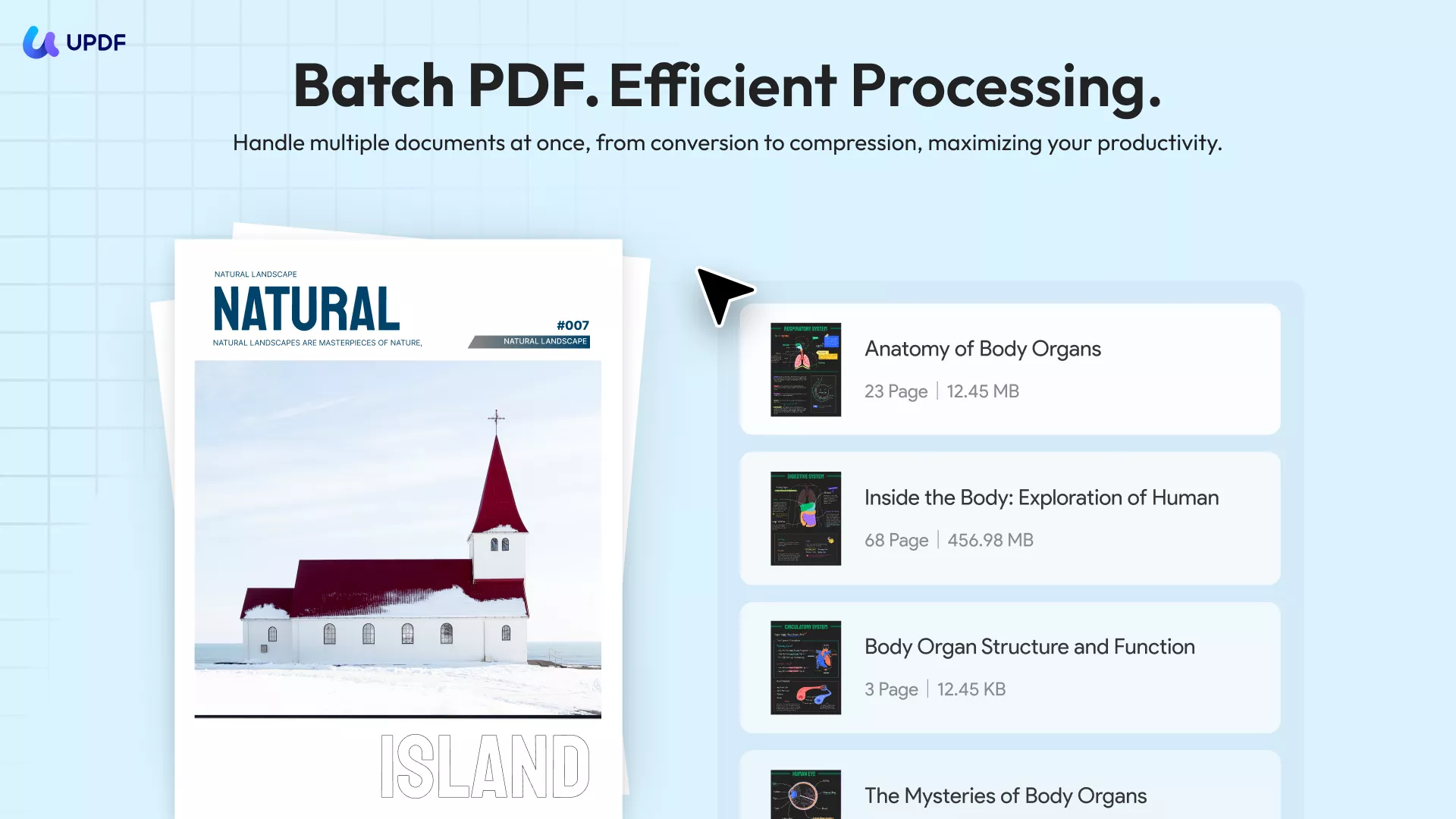 updf batch process pdf