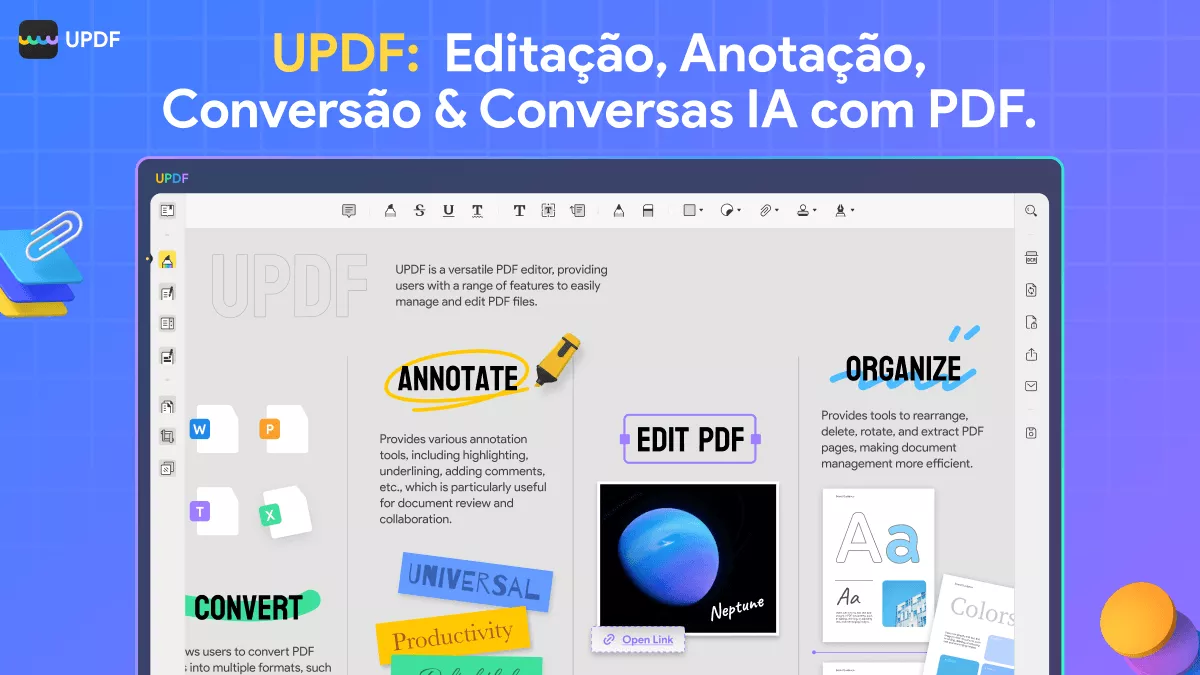 o updf é um editor de pdf tudo-em-um com ia