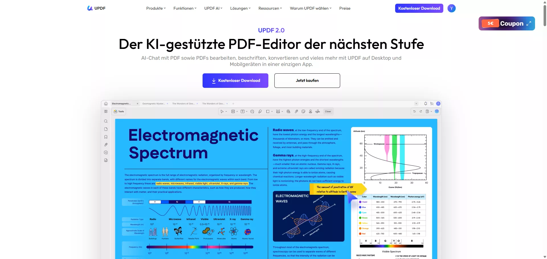 öffnen die Webseite
