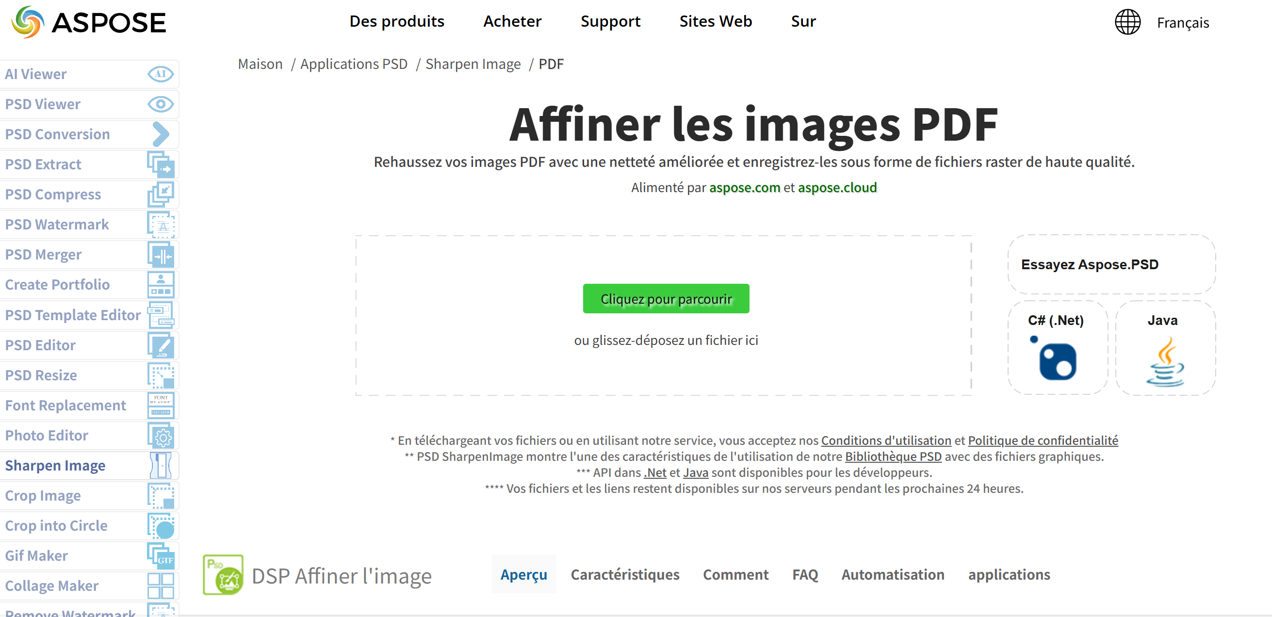 sharpen pdf aspose