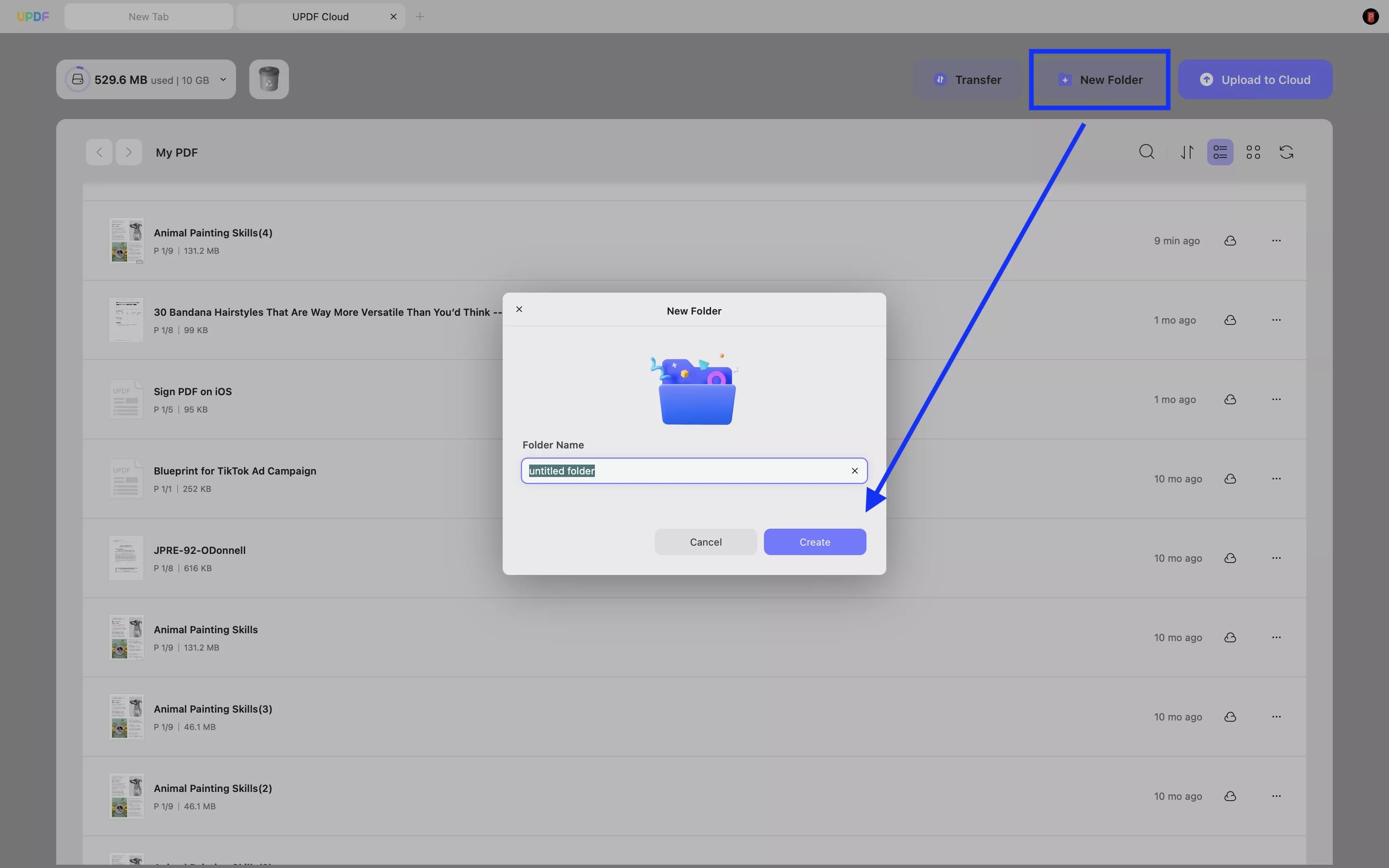 create new folder