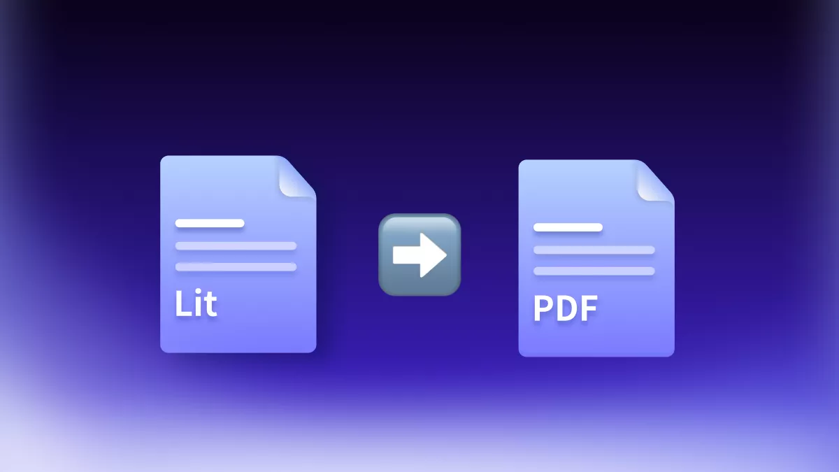 How to Convert LIT to PDF Format Online for Free