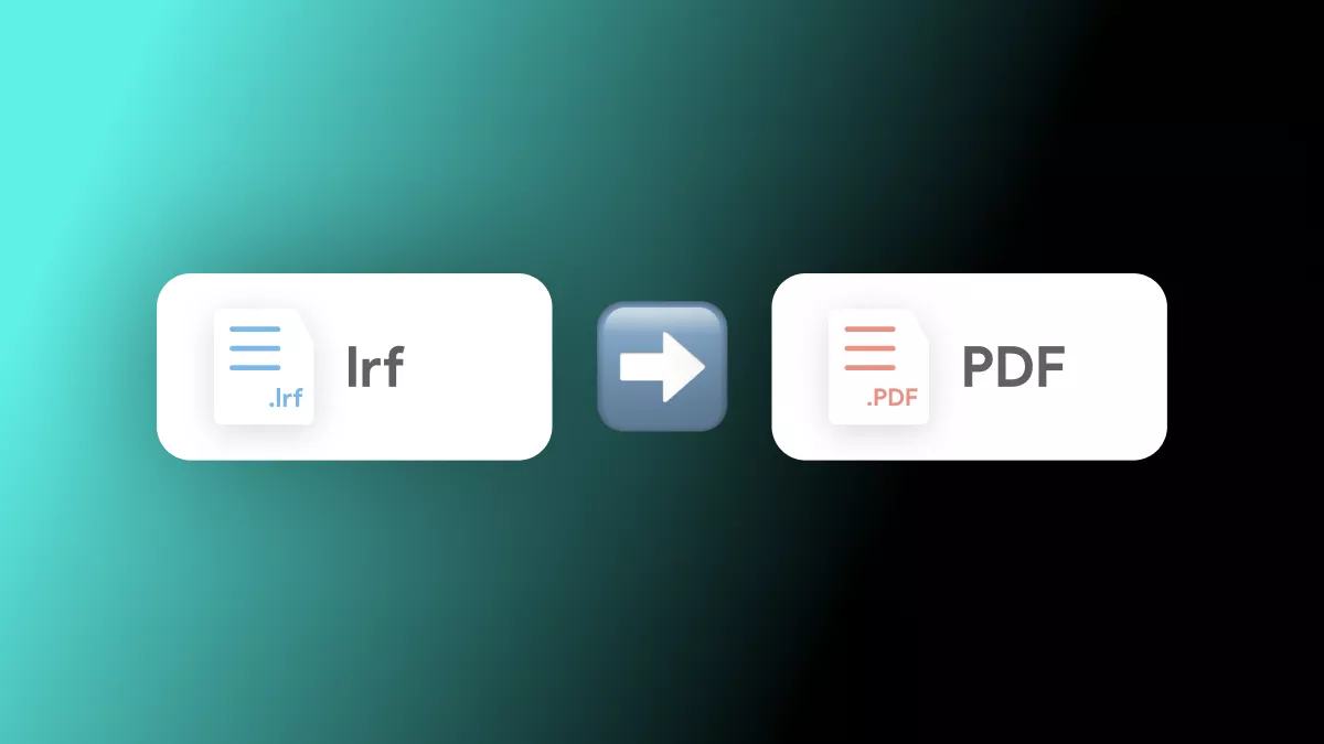 How to Convert LRF to PDF Format Online for Free