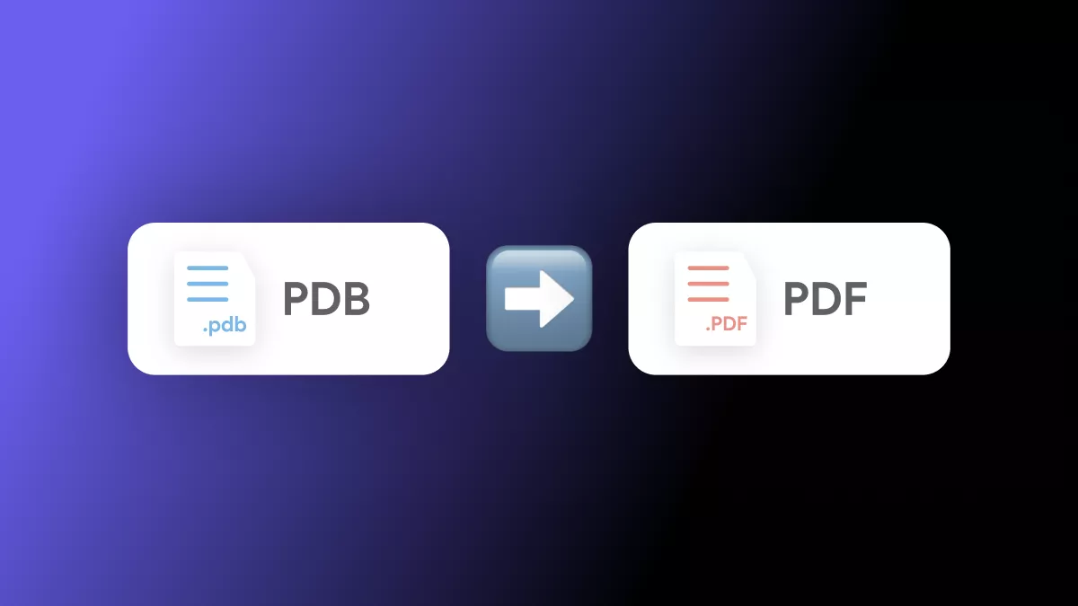 How to Convert PDB to PDF Format Online for Free