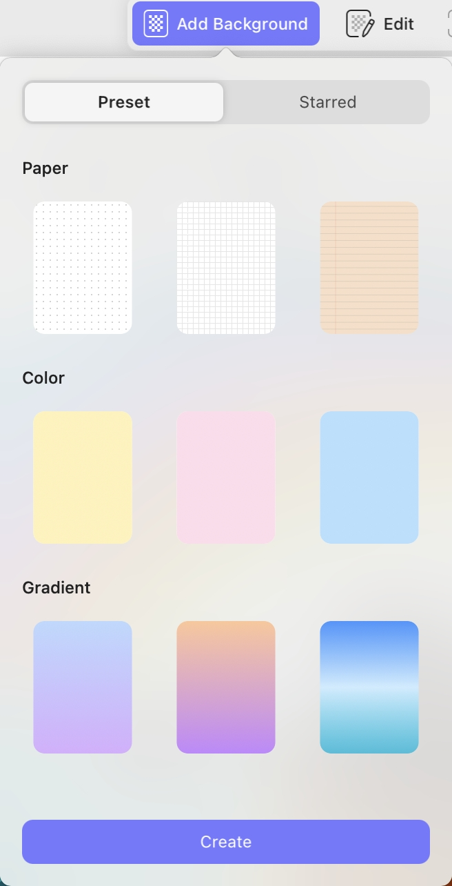 set parameters