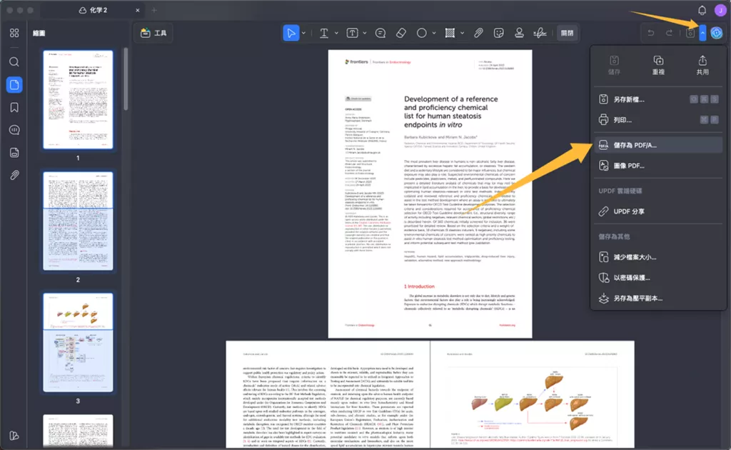 將 PDF 儲存為 PDF/A
