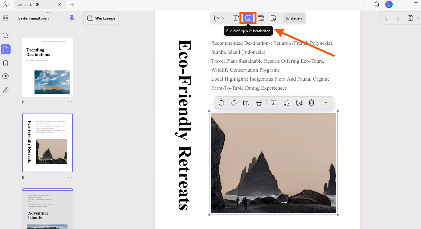 Bilder zu PDF hinzufügen