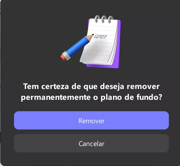 remover fundo adicionado ao pdf