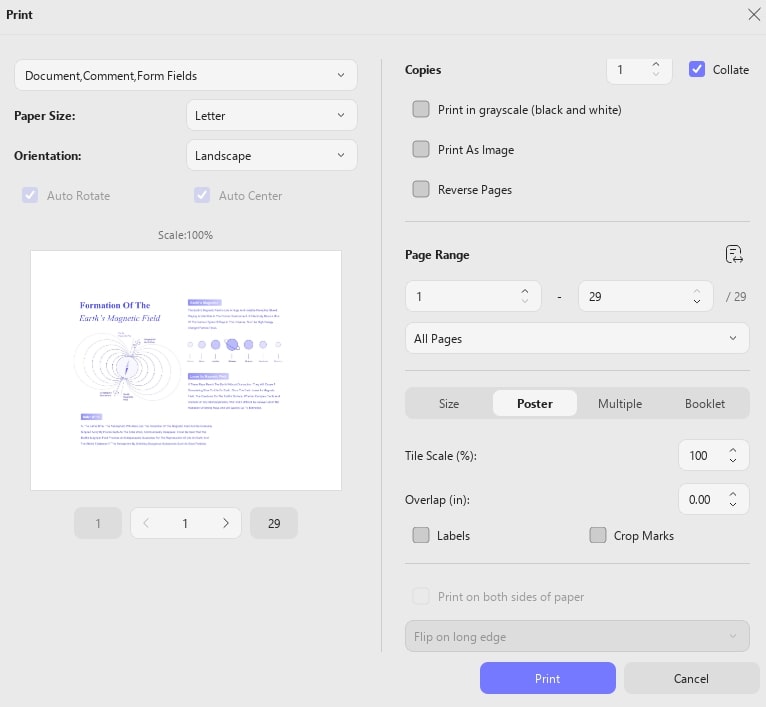 adjust poster pdf settings updf windows 2