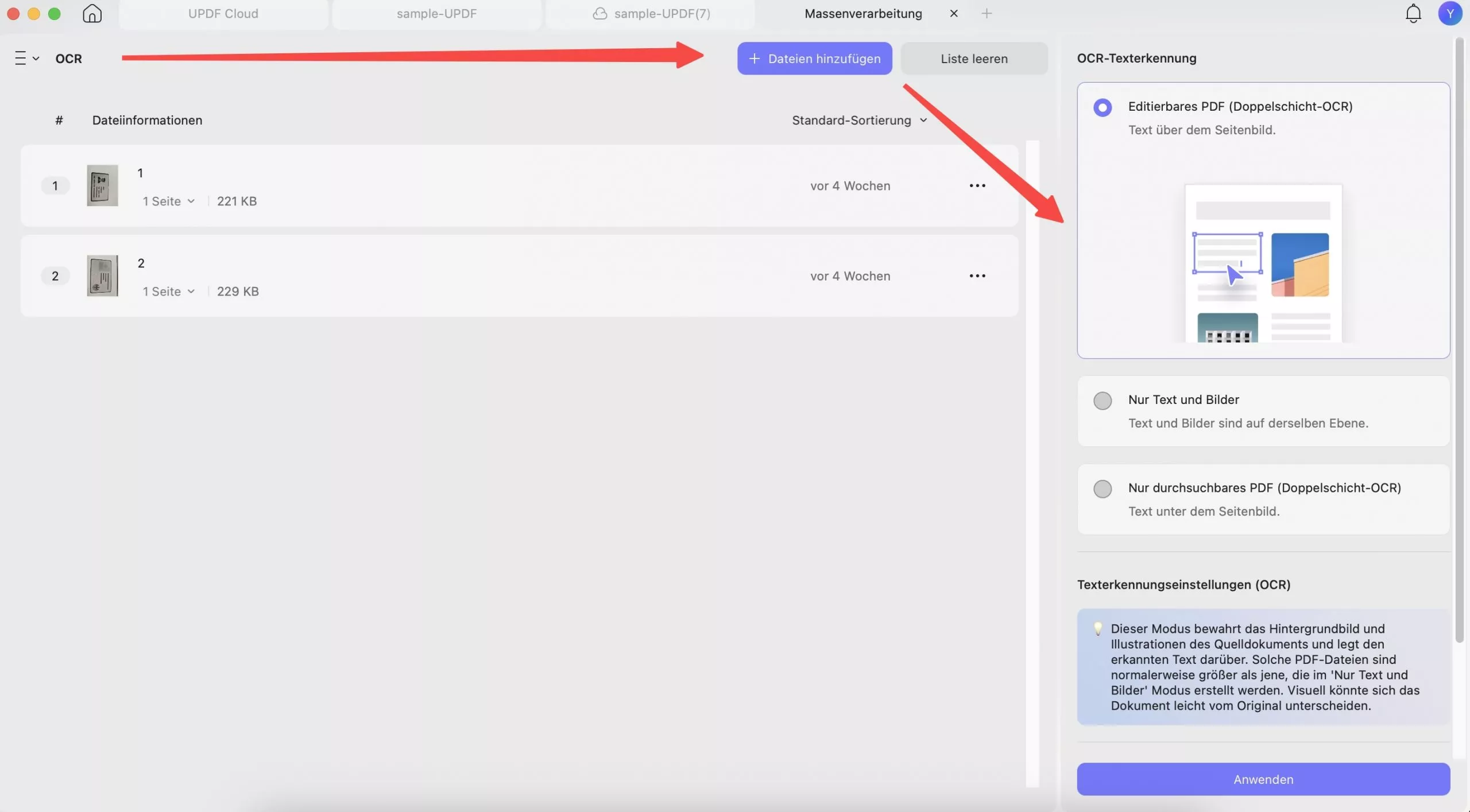 Batch-OCR-Update für Mac