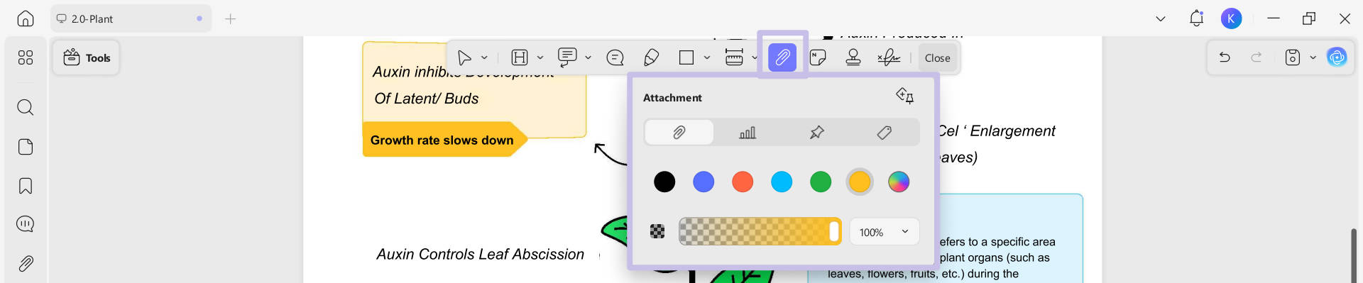 click attachment tool