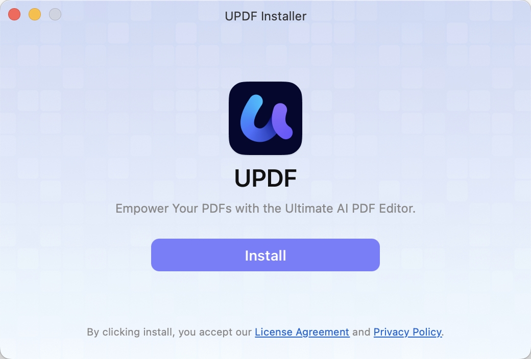 Klik op installeren om de installatie te voltooien
