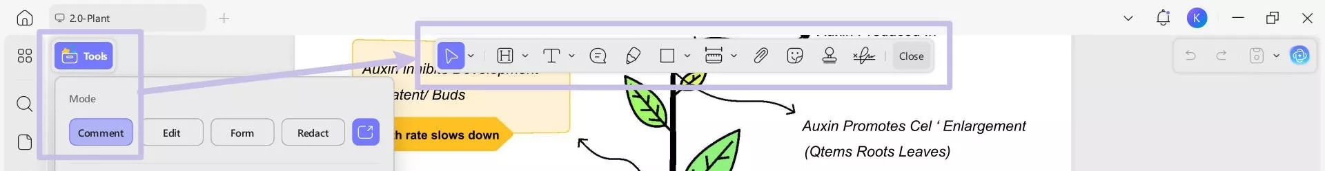 comment tools