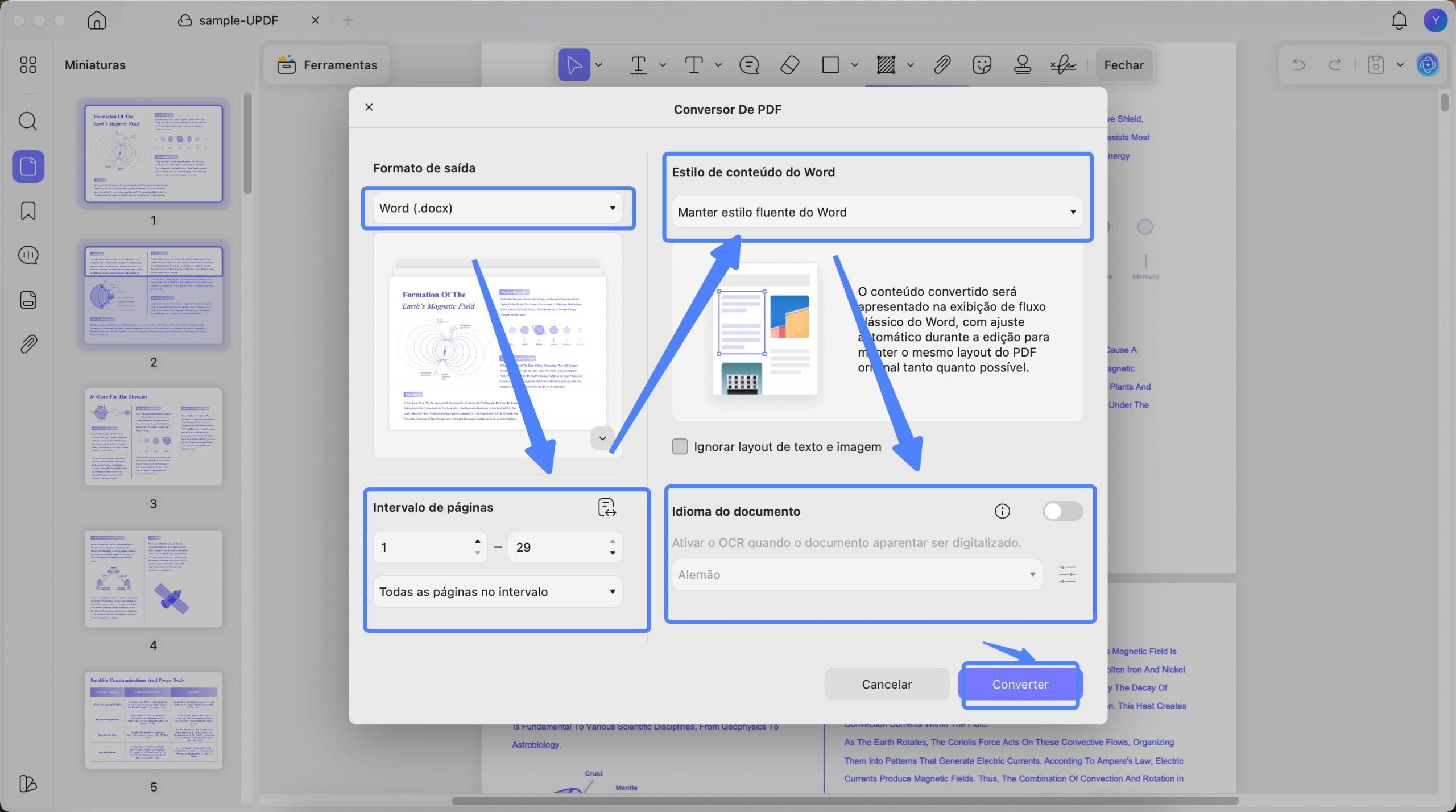converter pdf para word updf para mac