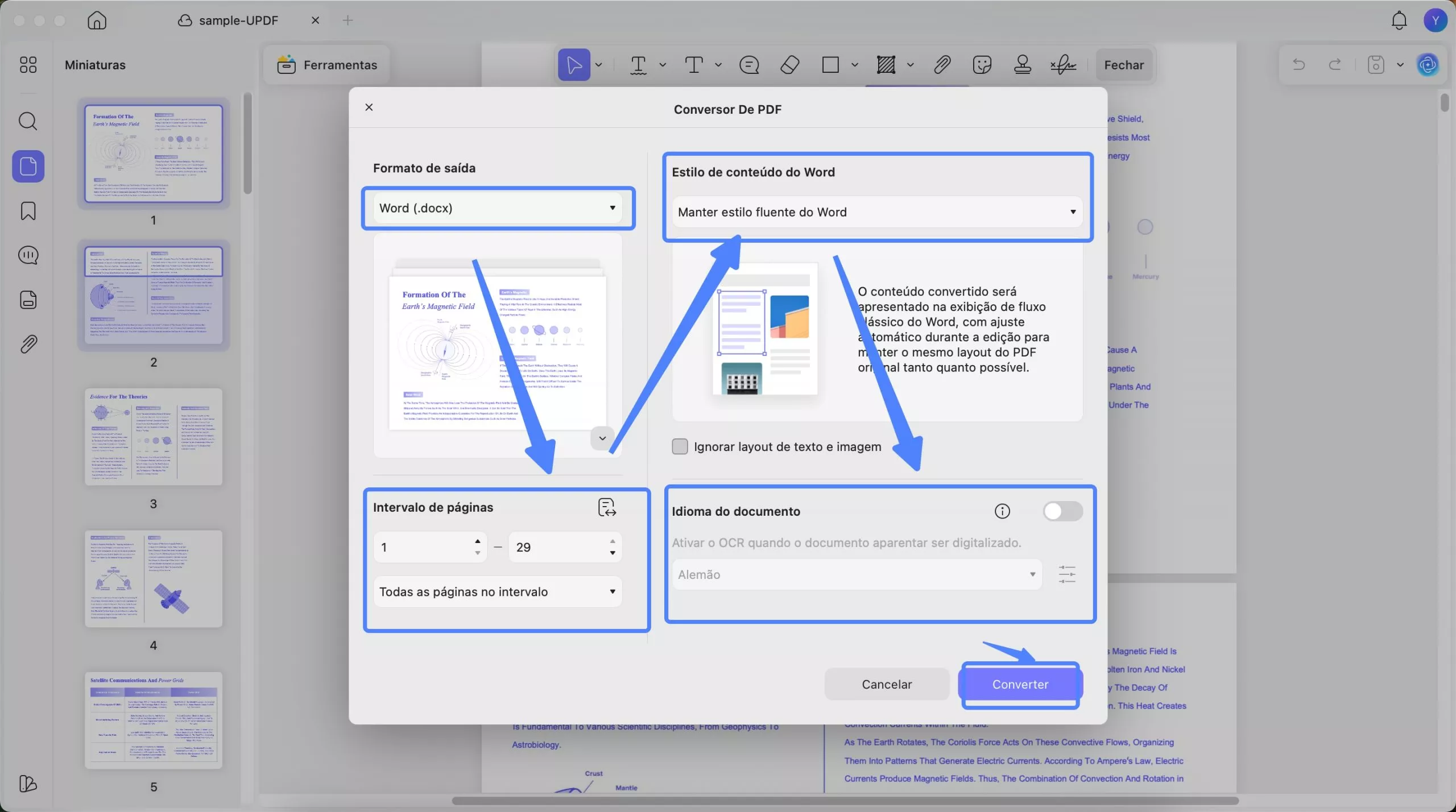 converter pdf para word updf para mac