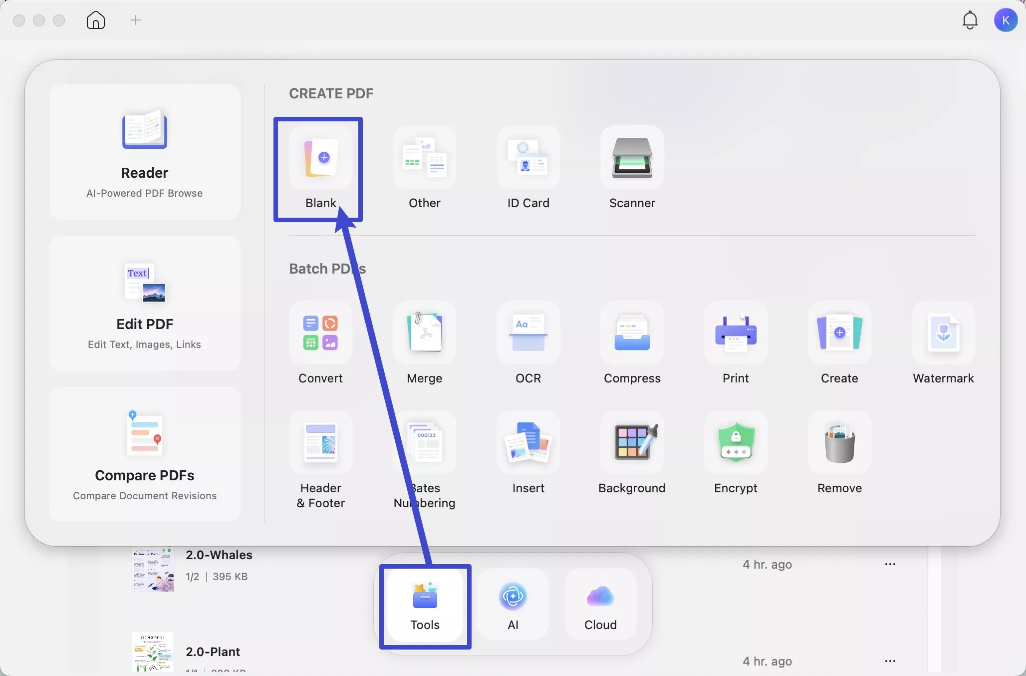 create blank pdf 2