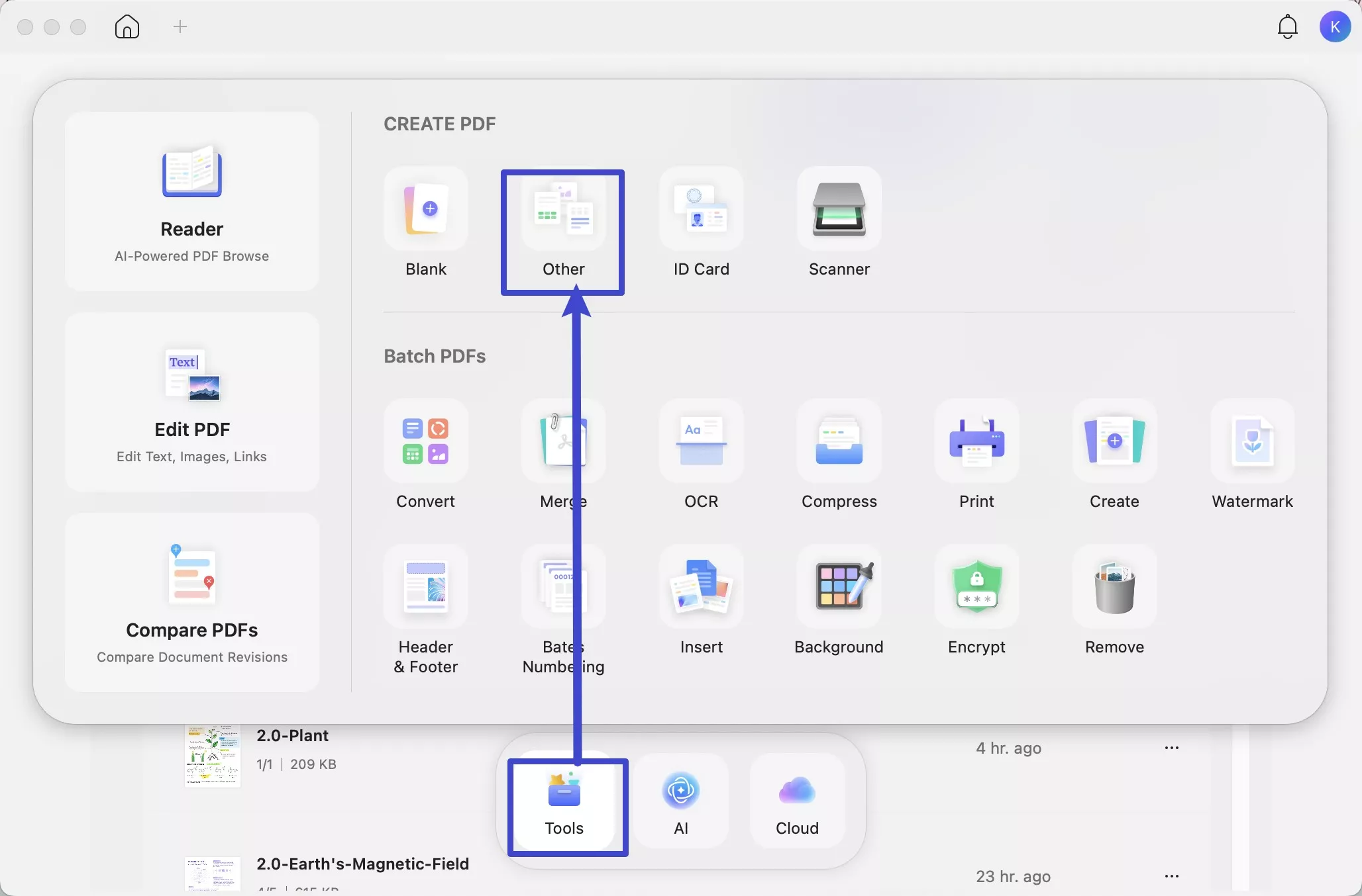 create files from other