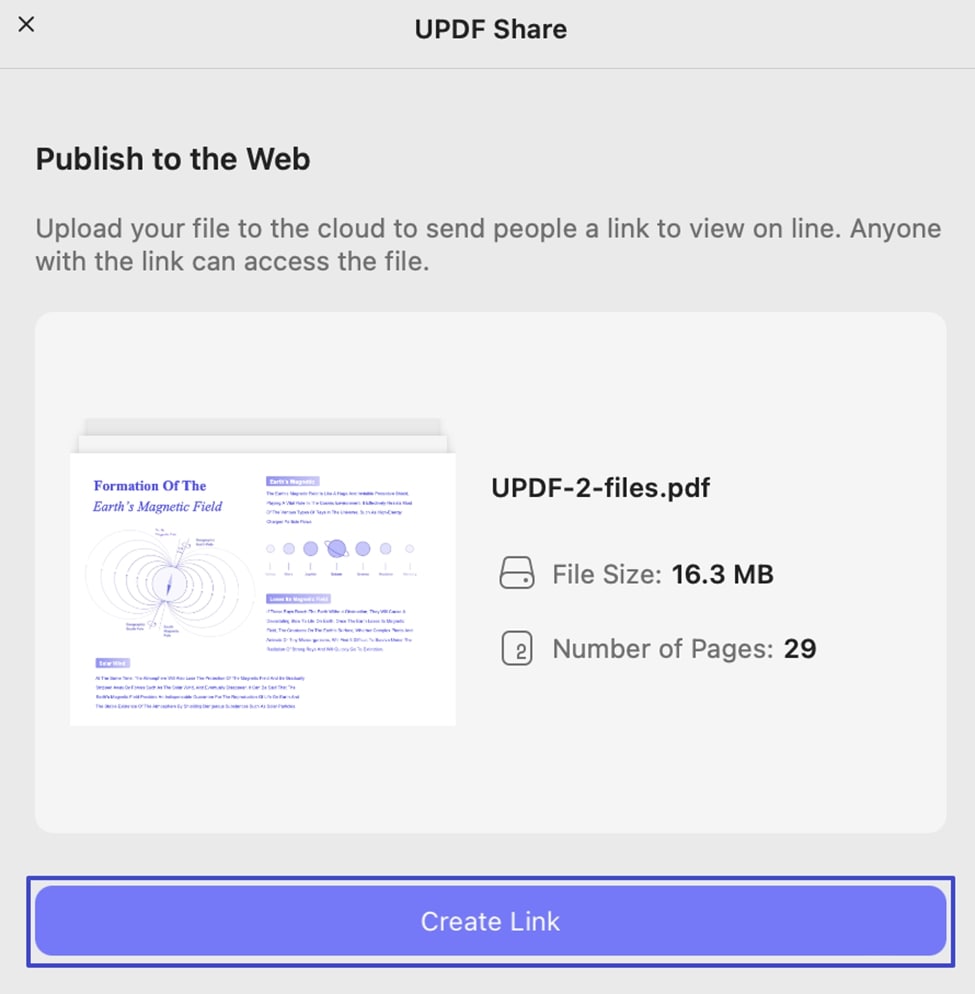 link maken voor pdf updf mac