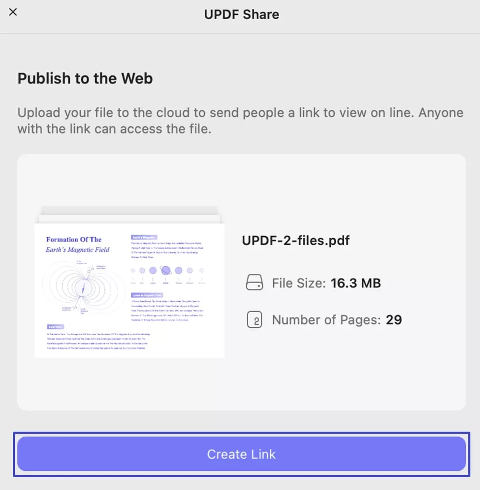 vytvořit odkaz pro pdf updf mac
