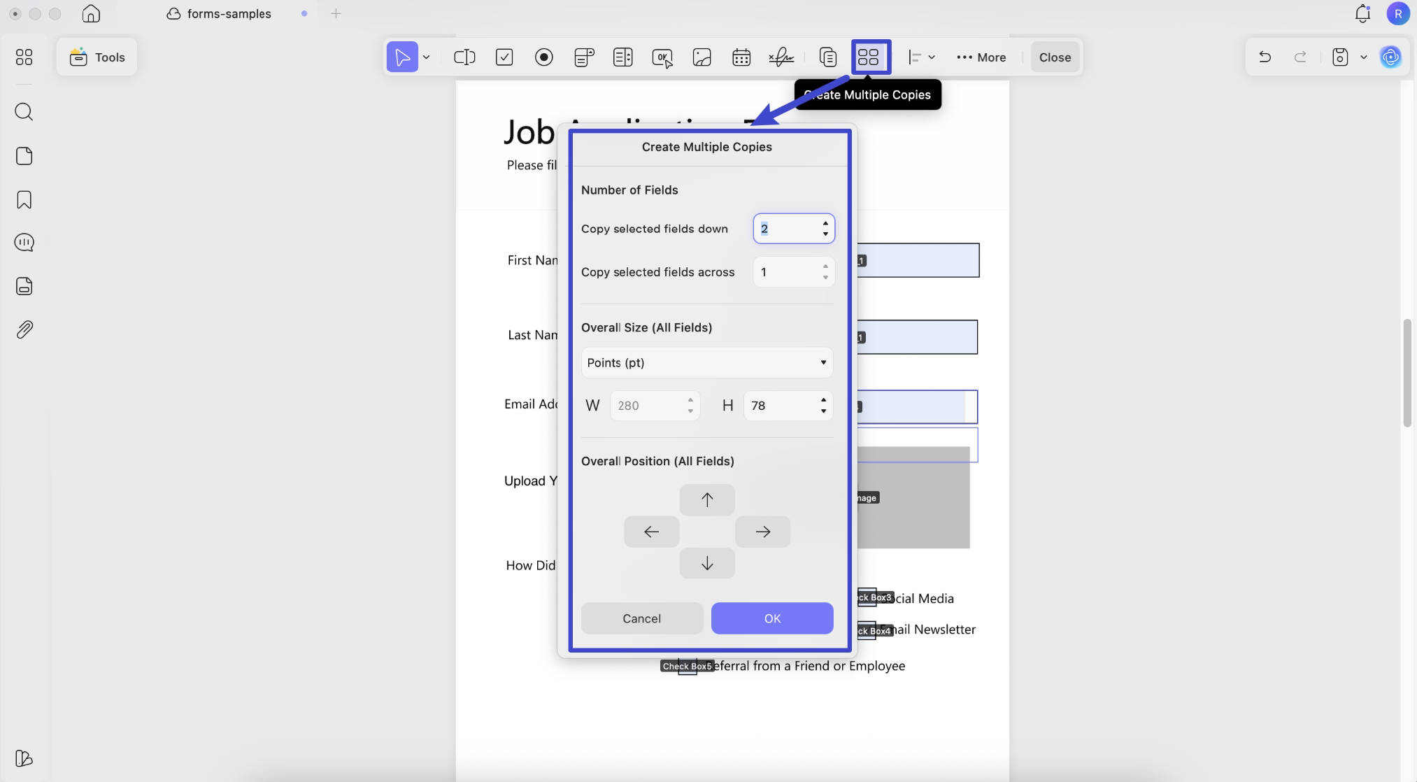 Create Multiple Form Copies
