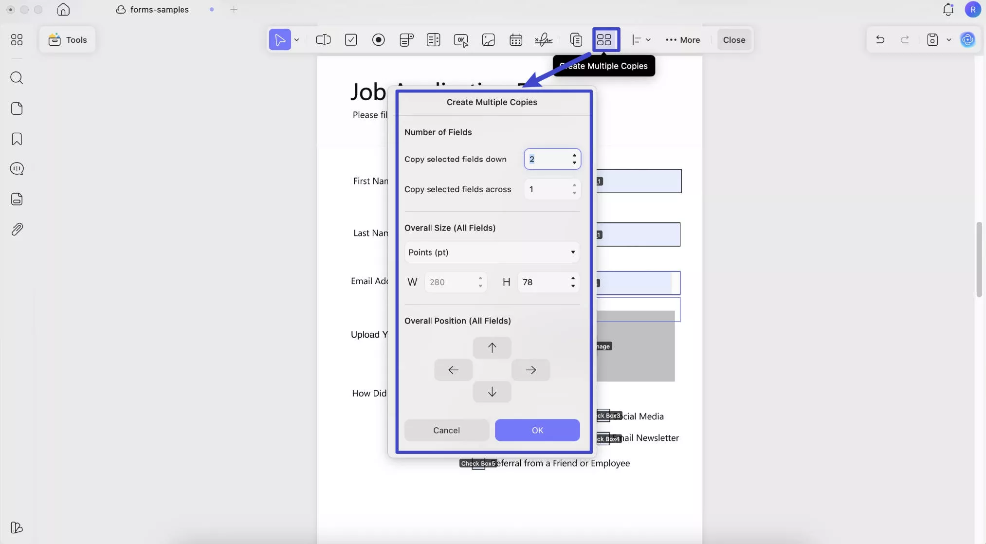 Create Multiple Form Copies