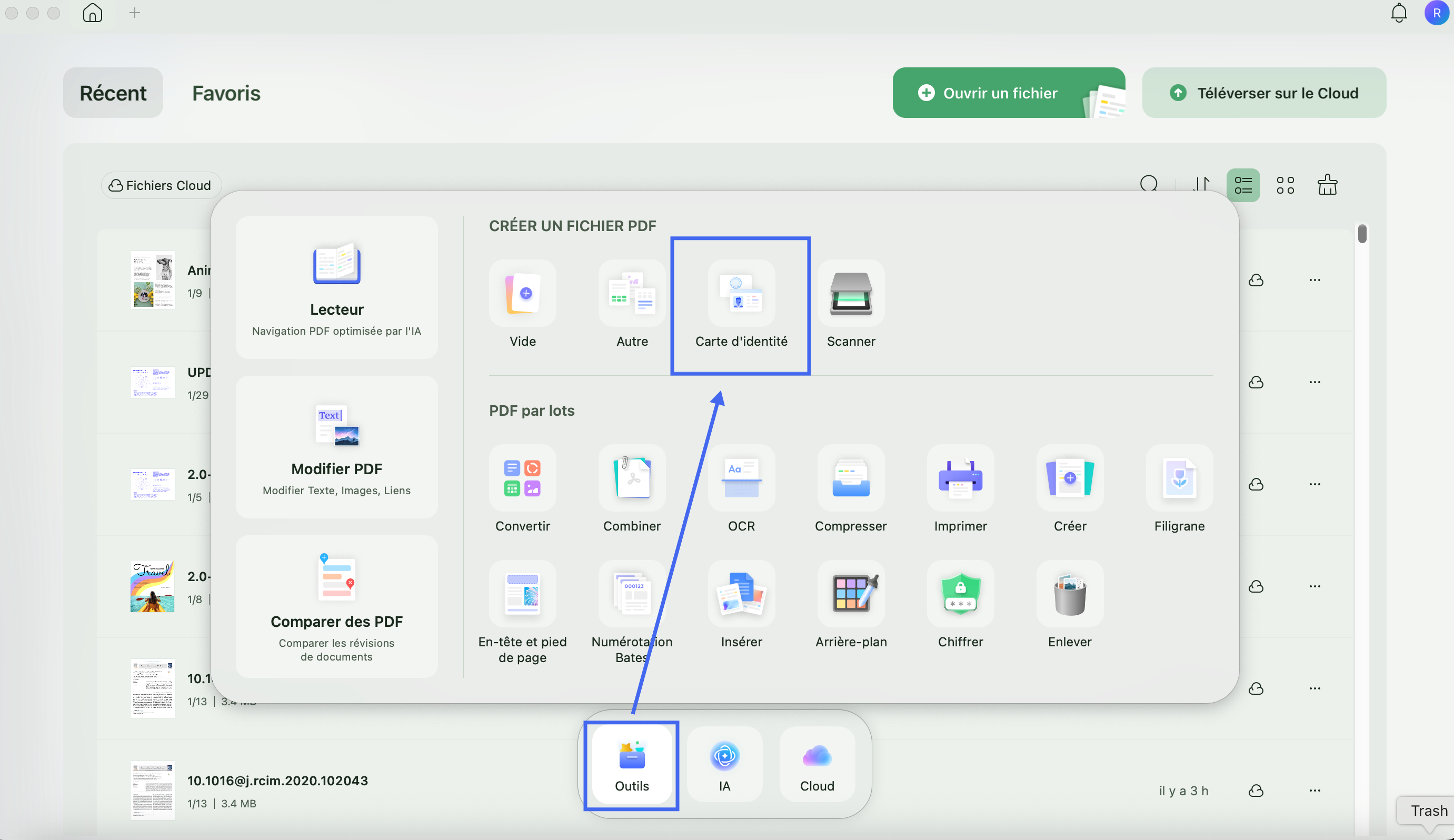 create pdf from id card updf 2 mac