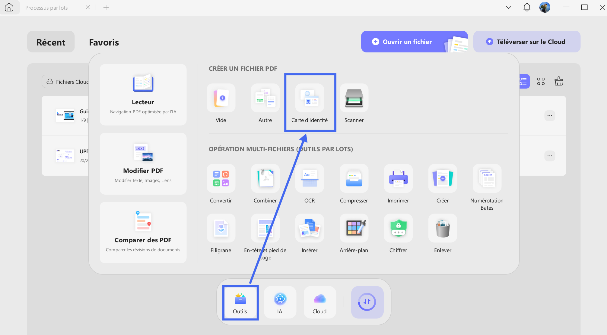 create pdf from id card updf 2 win