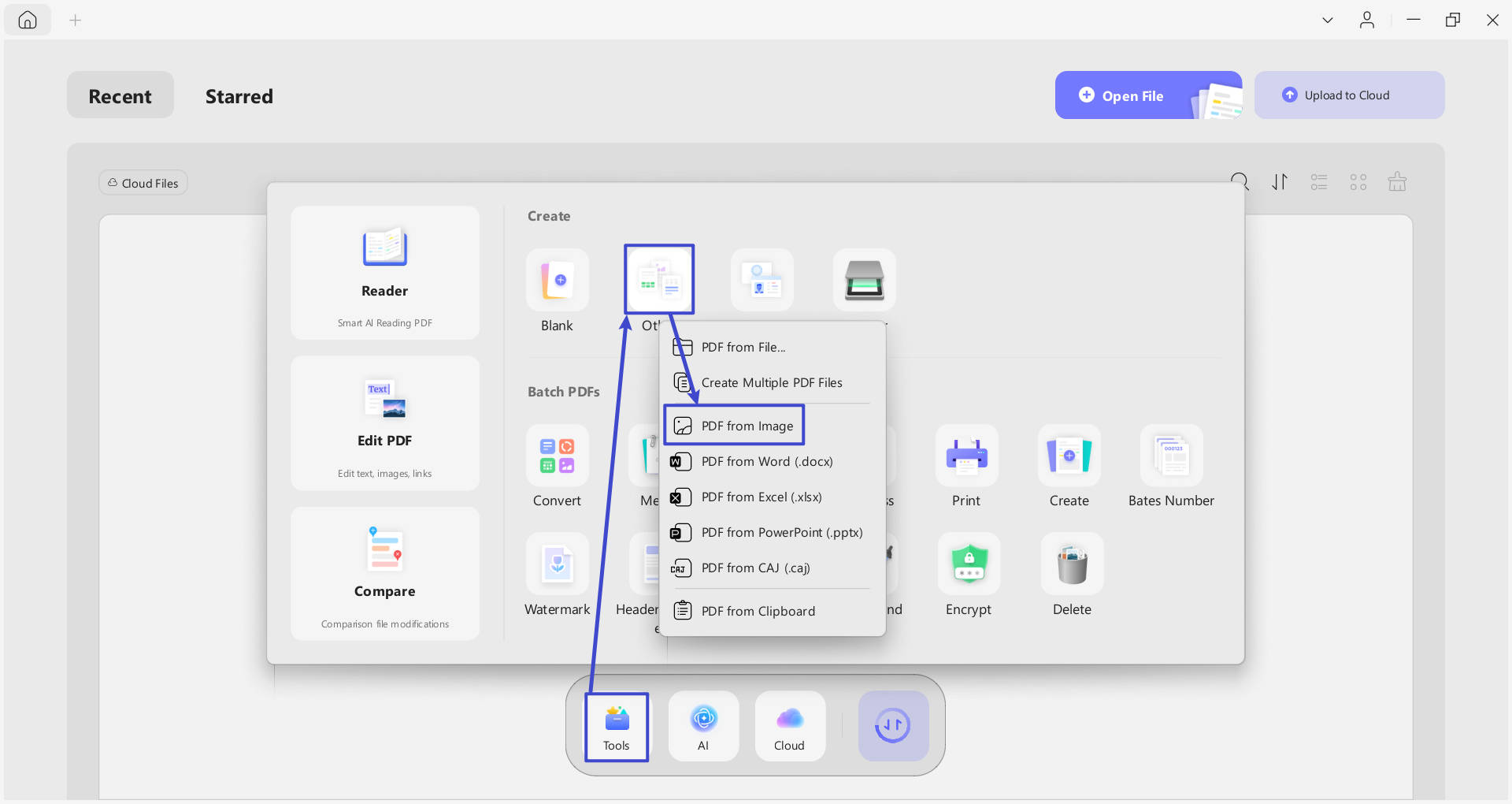 create a PDF from image