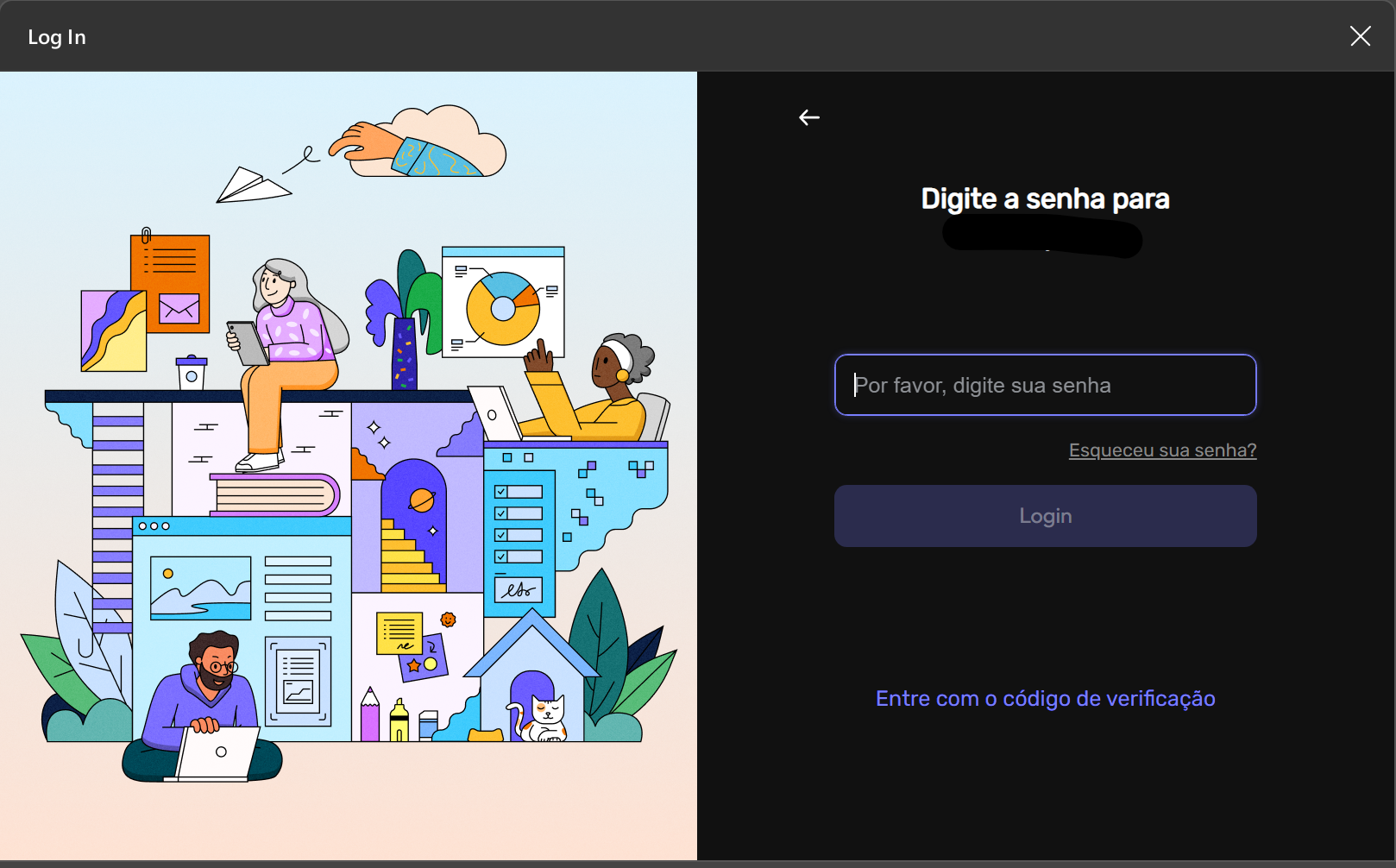 digite a senha