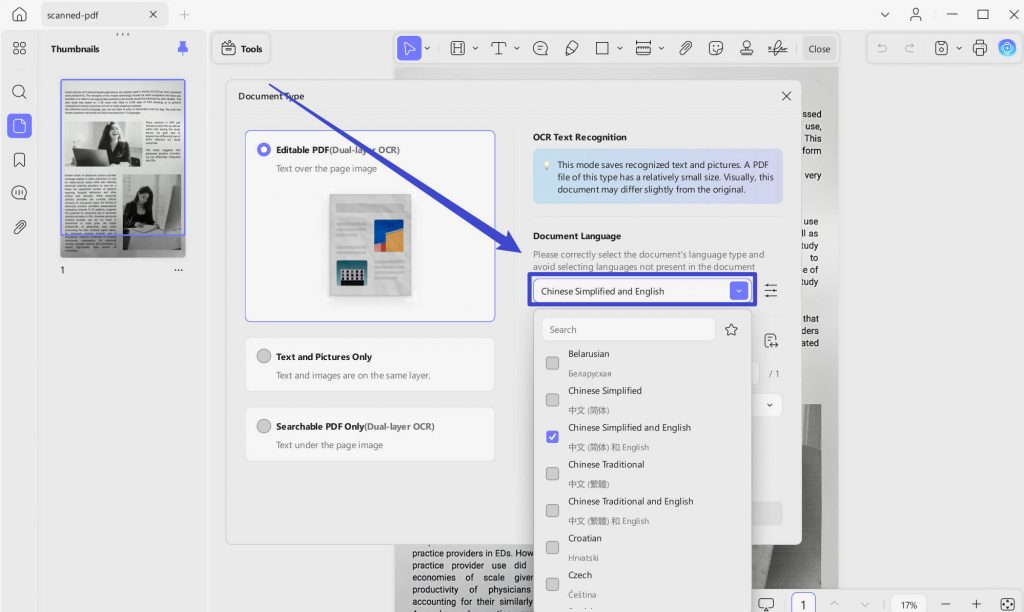 OCR PDF with UPDF on Windows | [Official] UPDF